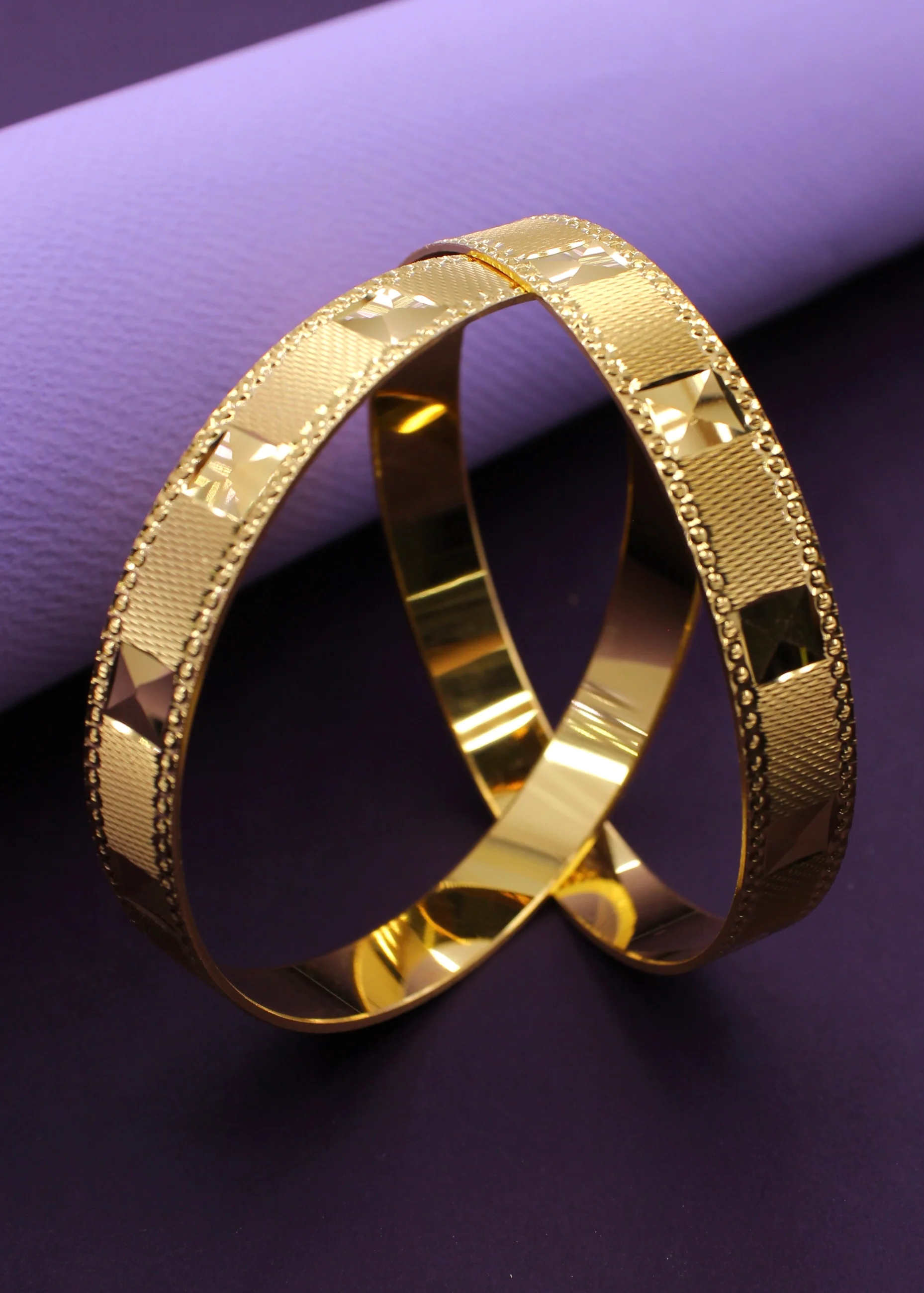 DAZZLING SQUARE DESIGNER BANGLES - Image 8