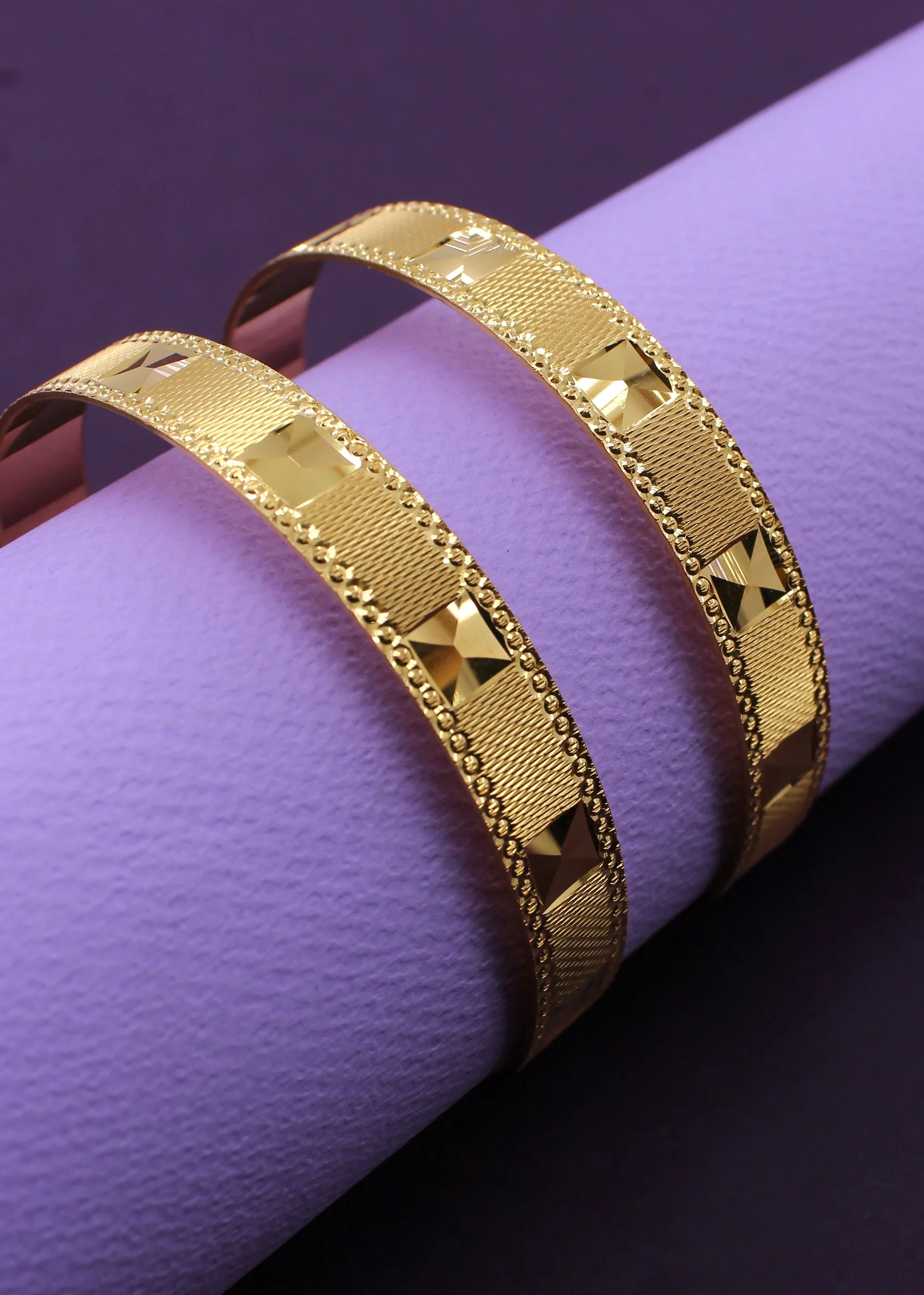 DAZZLING SQUARE DESIGNER BANGLES - Image 9
