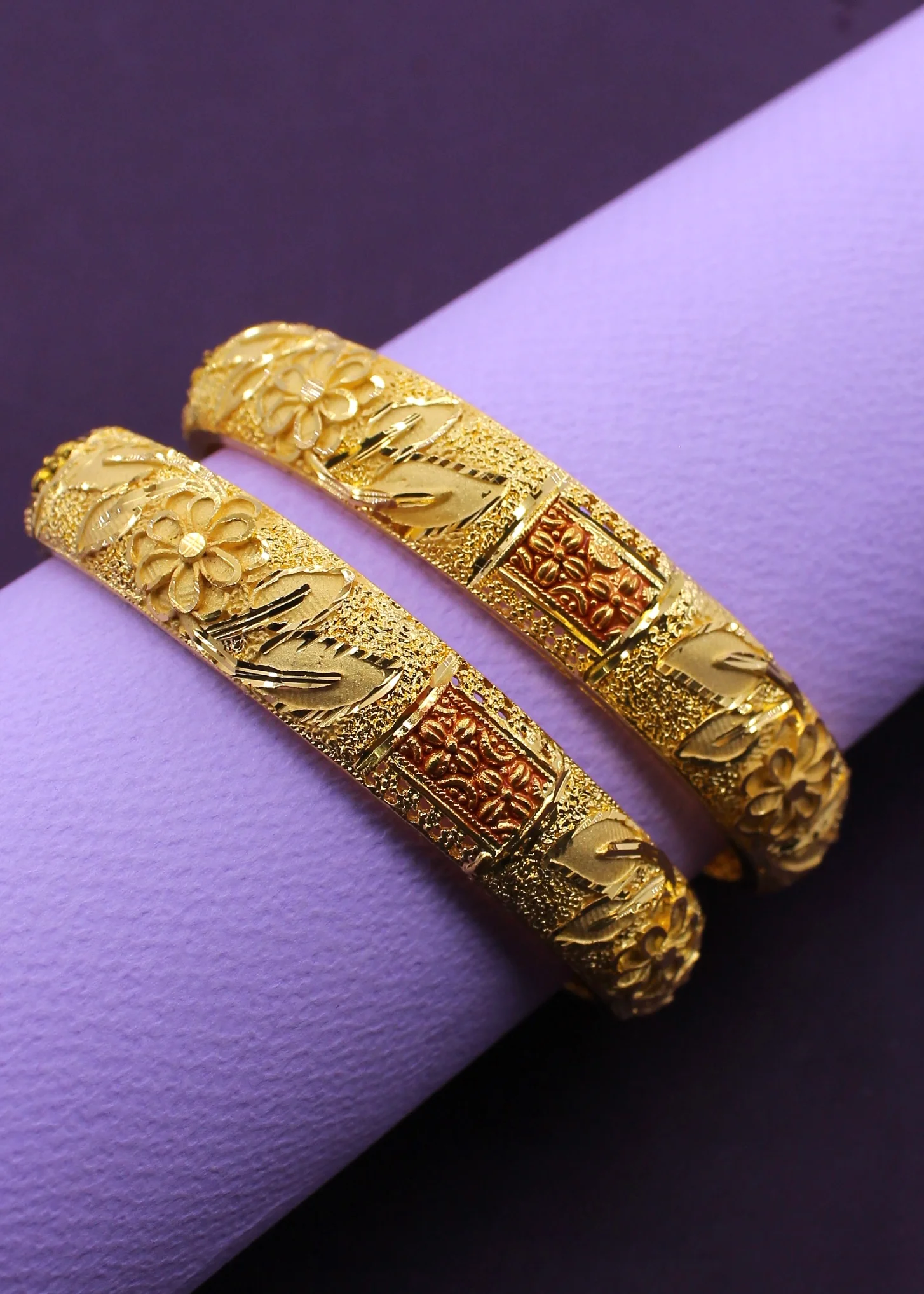 FLORET GOLD PLATED BANGLES - Image 10