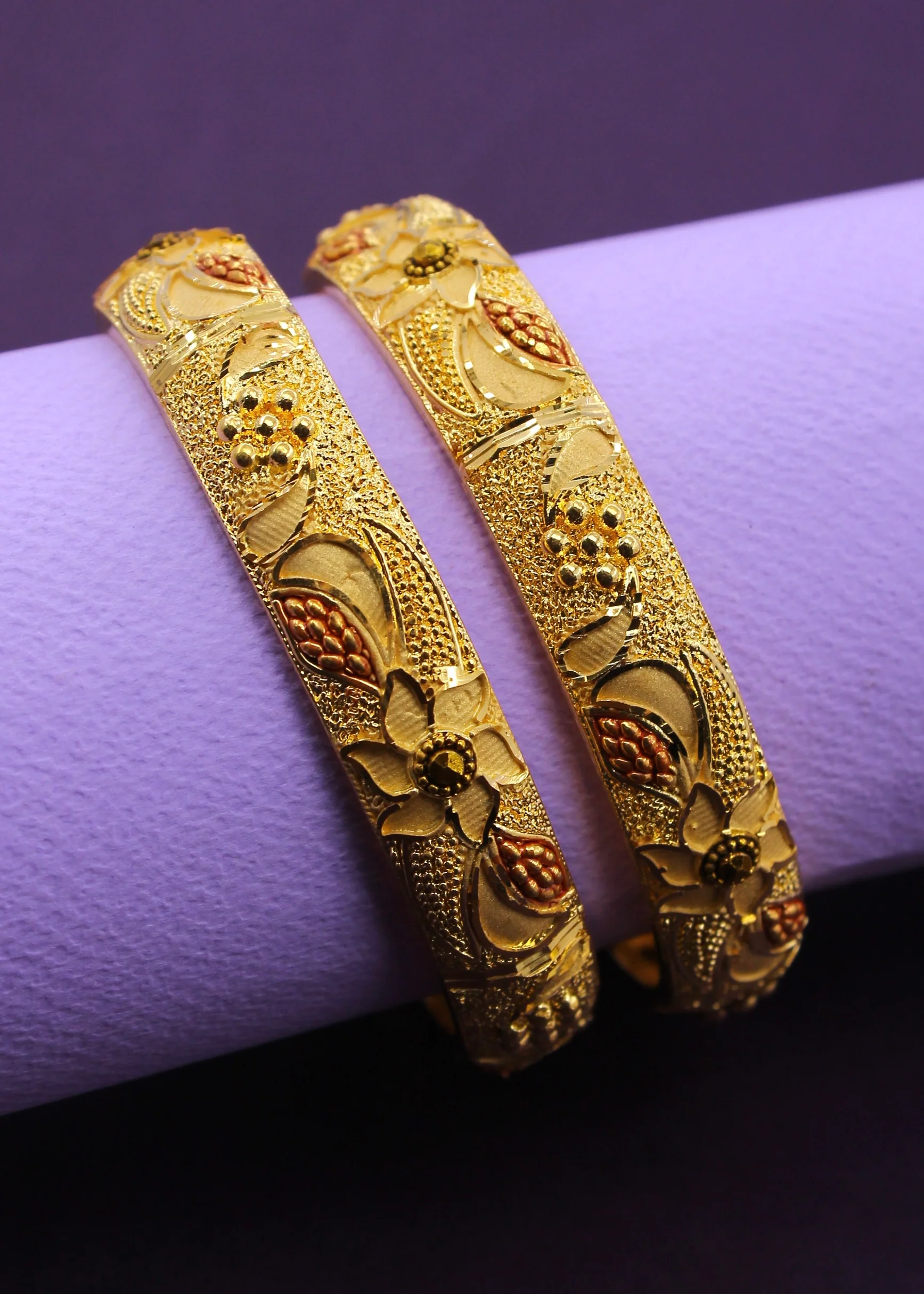 FLORESCENCE GOLD PLATED BANGLES - Image 6