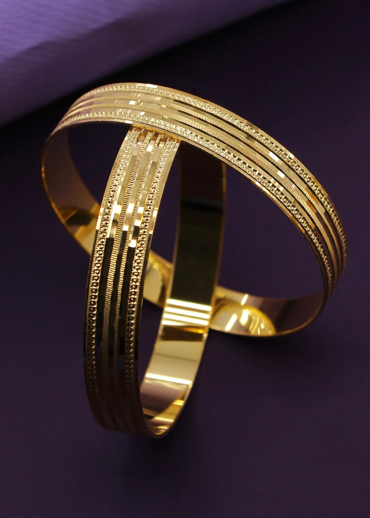 ALLURING GOLD PLATED BANGLES - Image 6