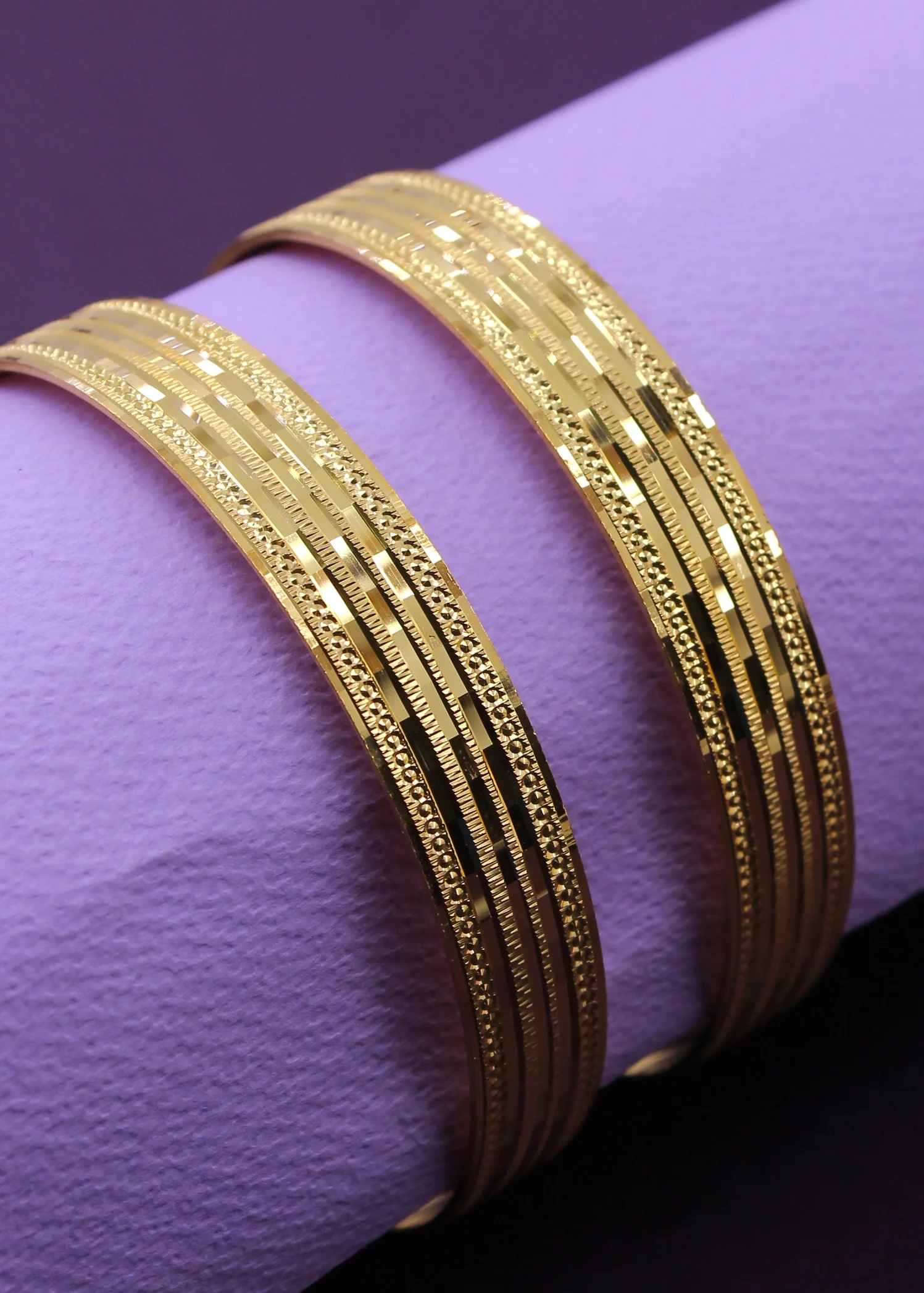 ALLURING GOLD PLATED BANGLES - Image 8