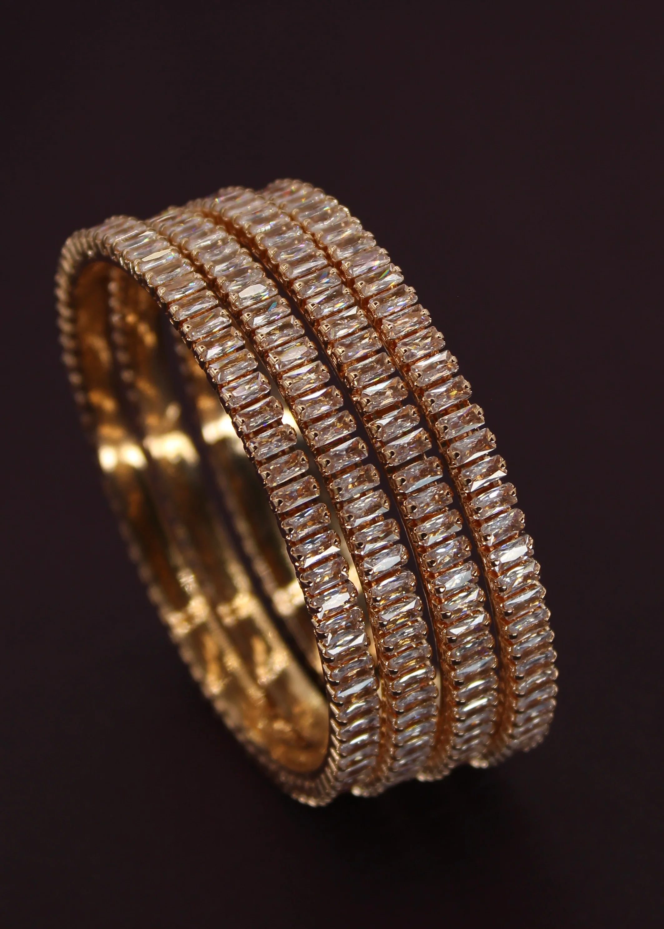 DAZZLING ROSE GOLD BANGLES - Image 5
