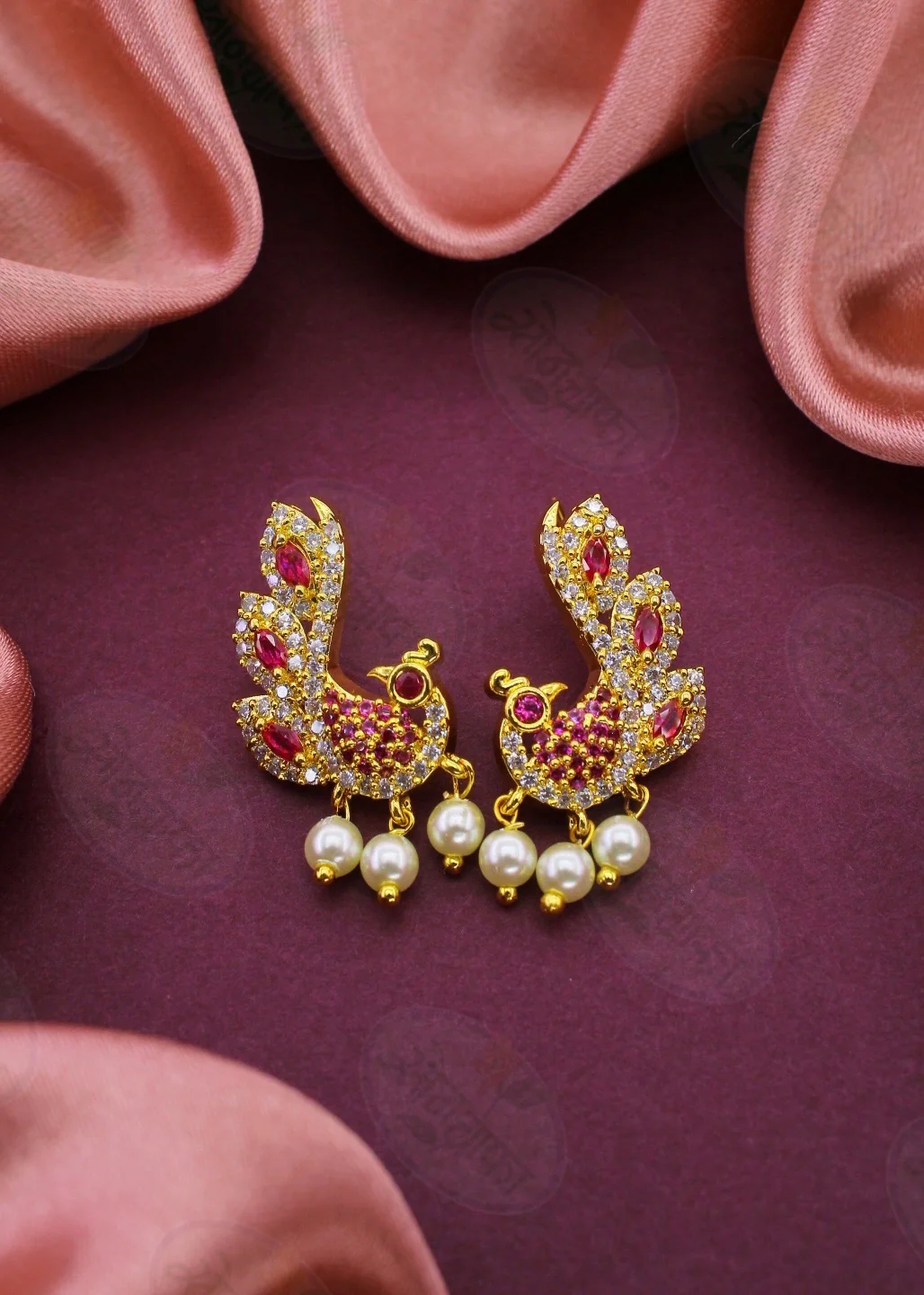 FLAWLESS PEACOCK EARRINGS - Image 5