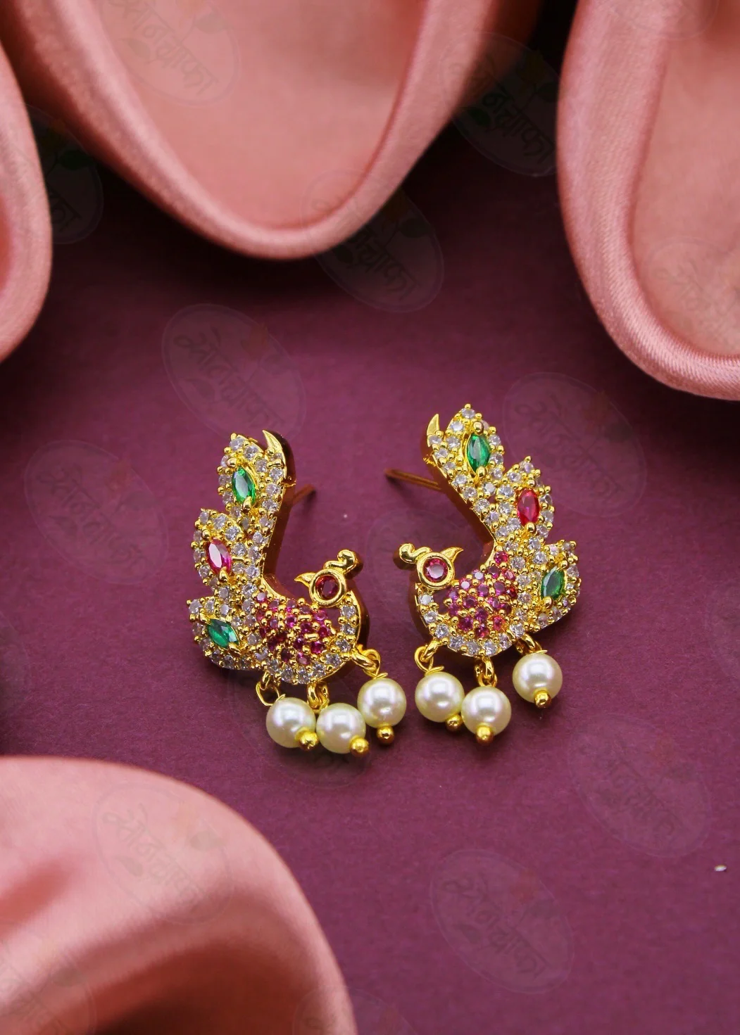 FLAWLESS PEACOCK EARRINGS - Image 6