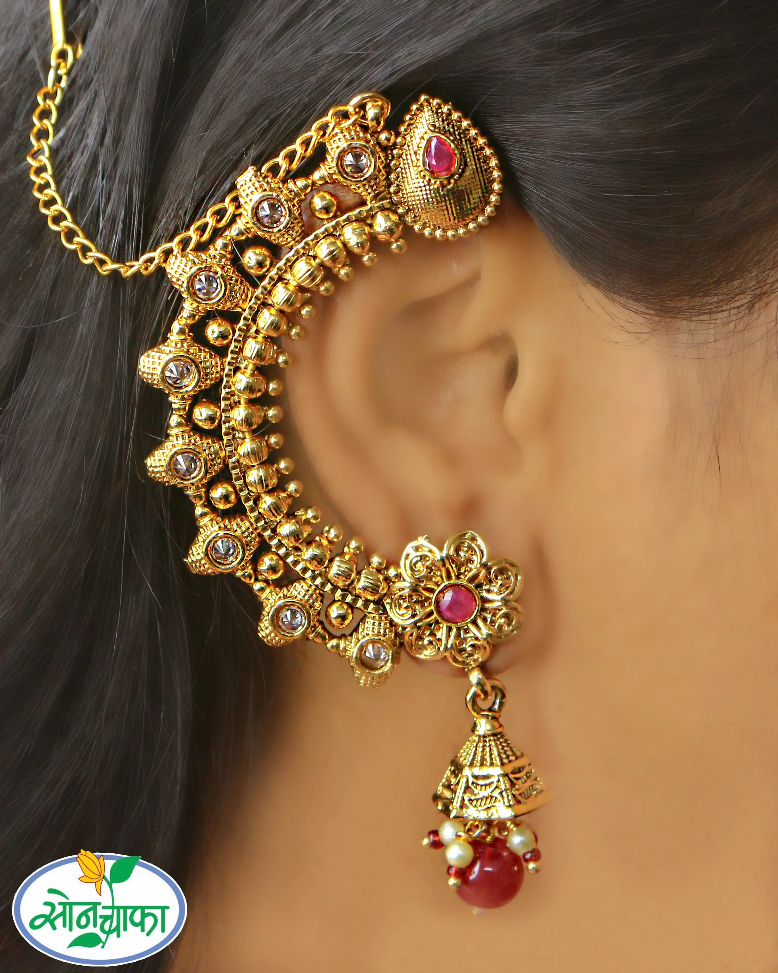 GOLDEN GLEAM ANTIQUE EARRINGS