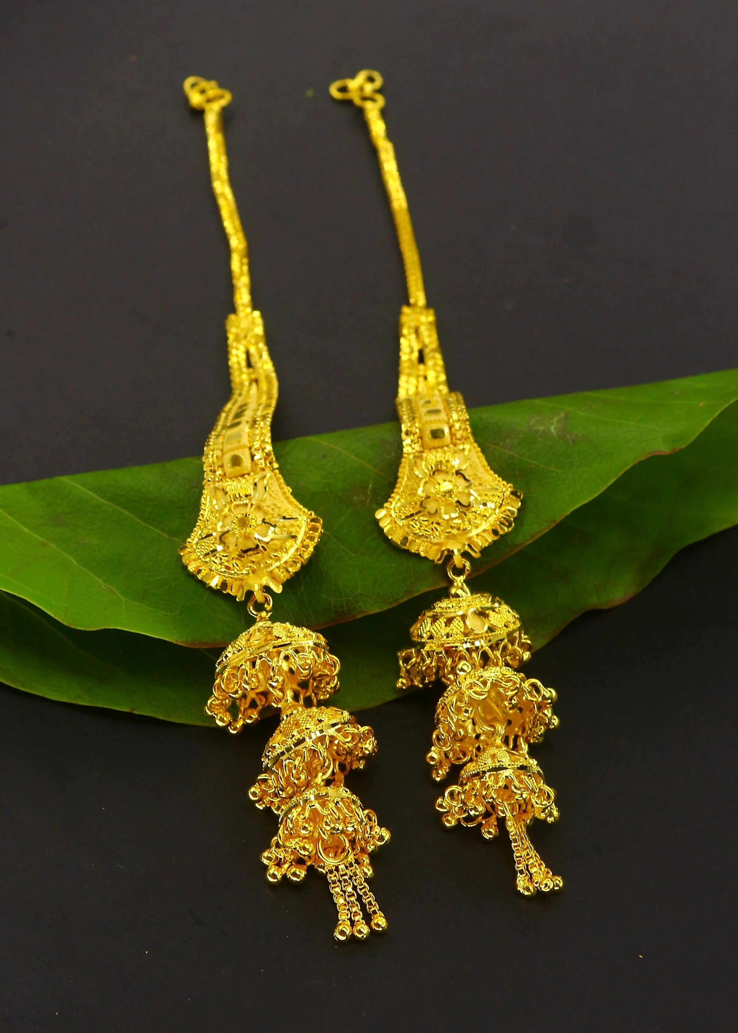 FASHIONABLE EARRINGS WITH KANCHAIN - Image 3