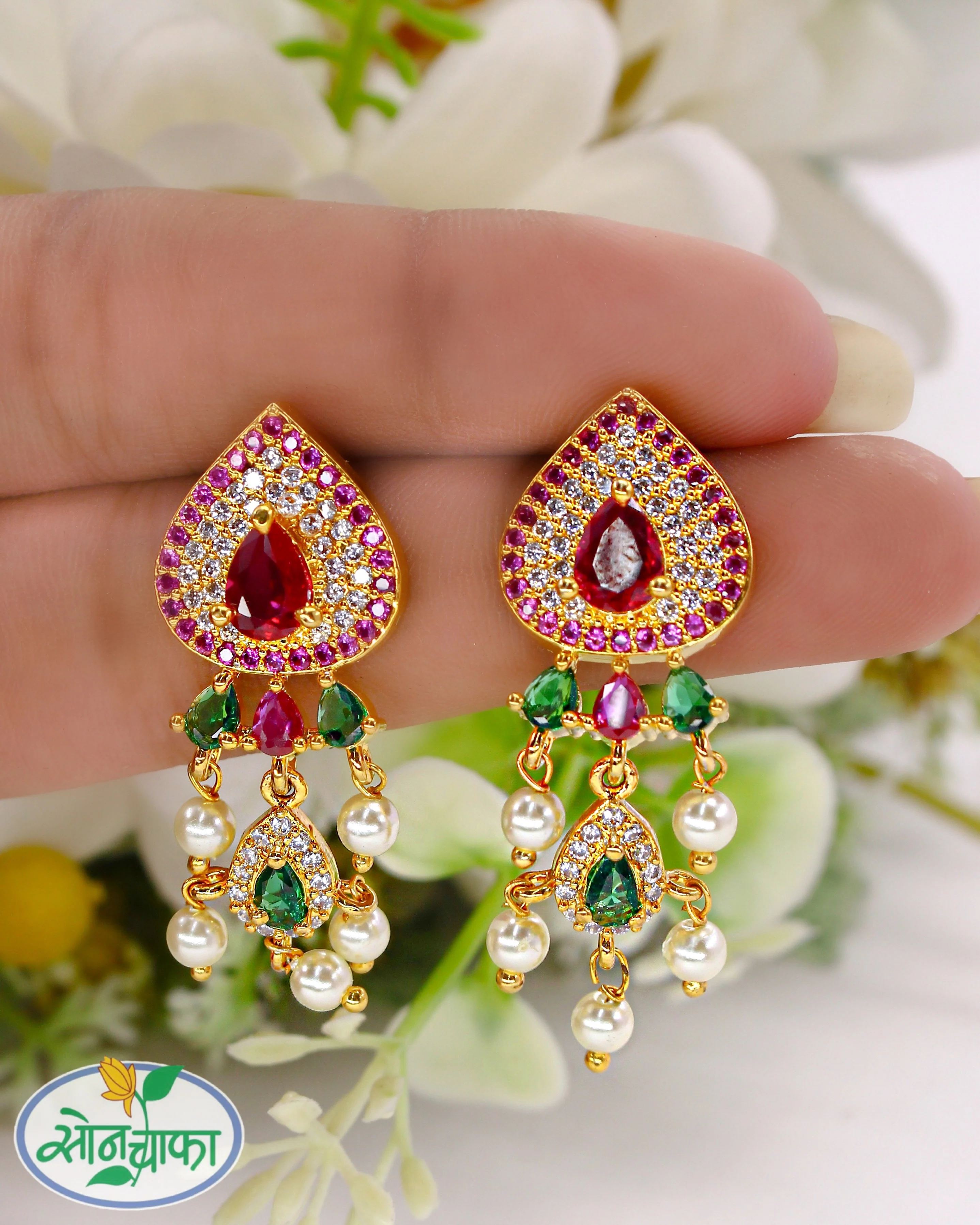 DROPLET DESIGNER EARRINGS - Image 2