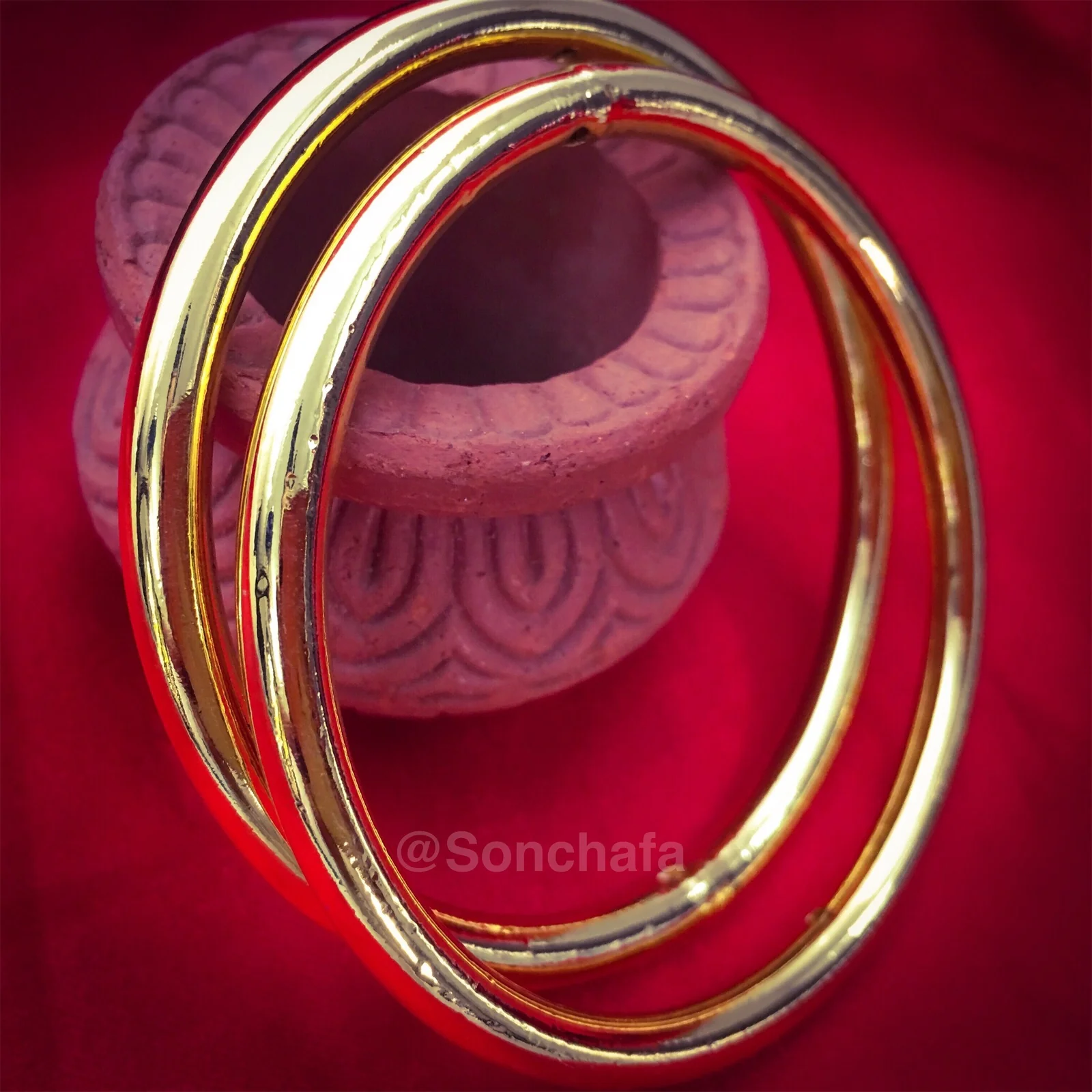 PLAIN GOLD PLATED BANGLES - Image 12