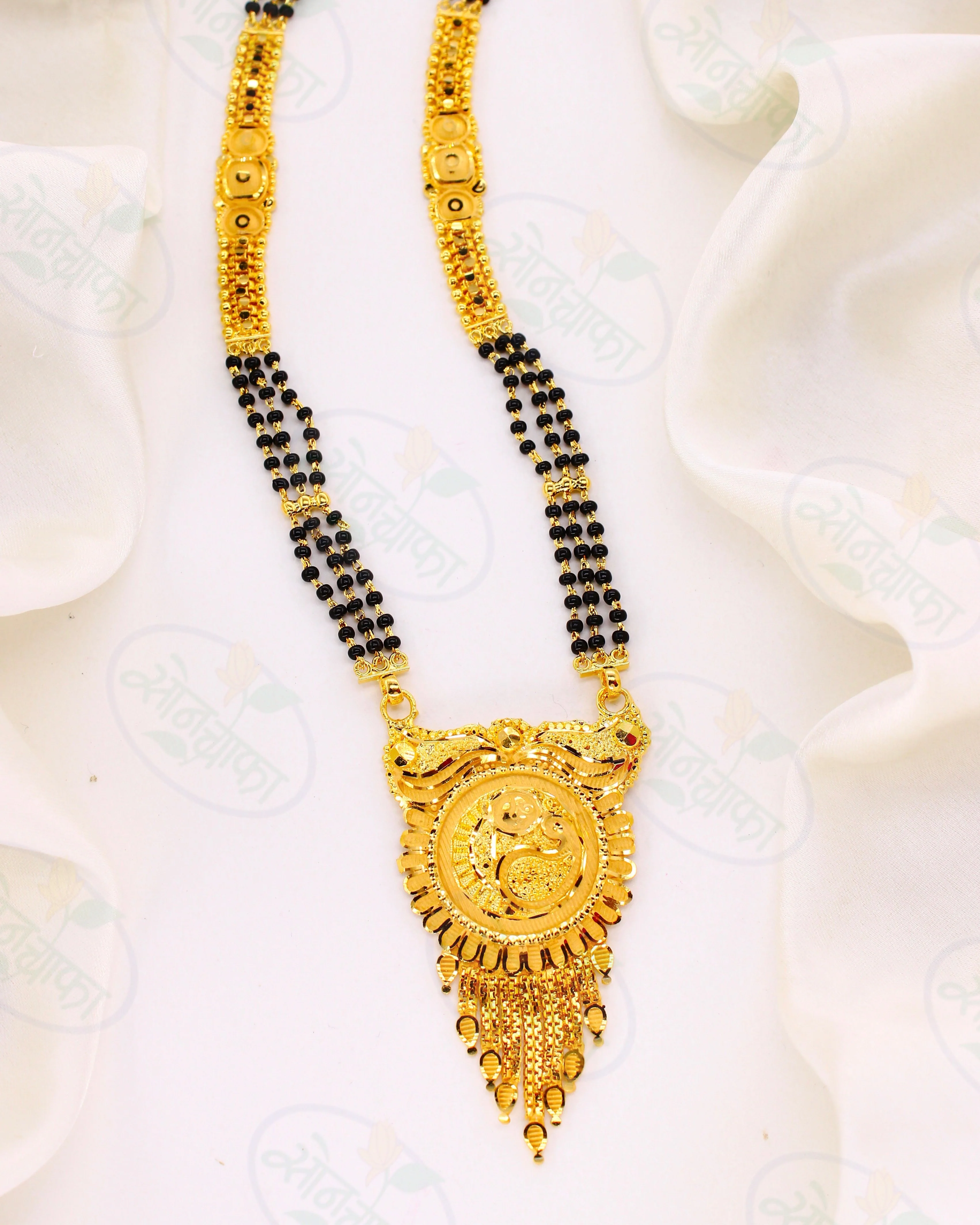 LUMINOUS GOLD PLATED MANGALSUTRA - Image 2