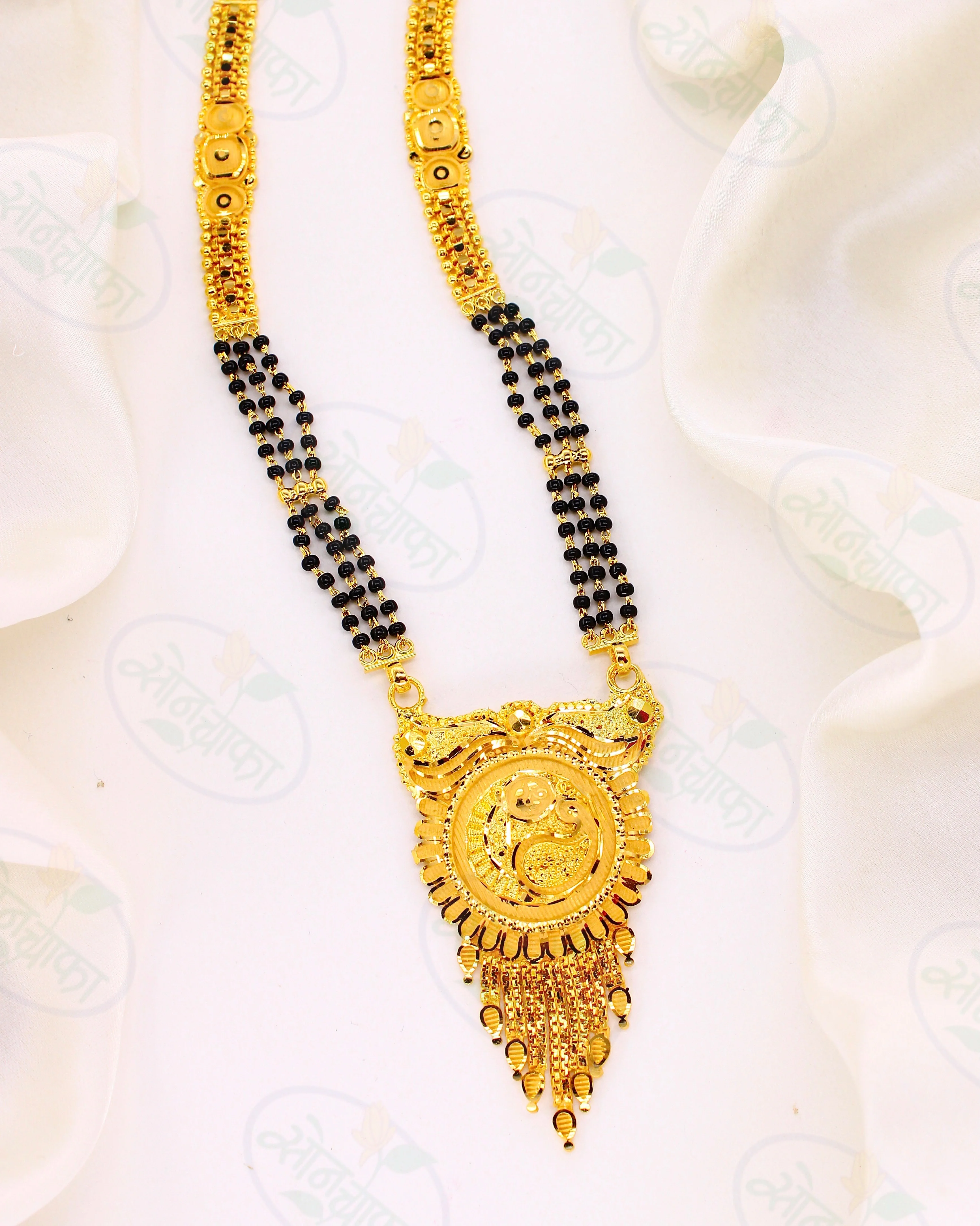 LUMINOUS GOLD PLATED MANGALSUTRA - Image 3