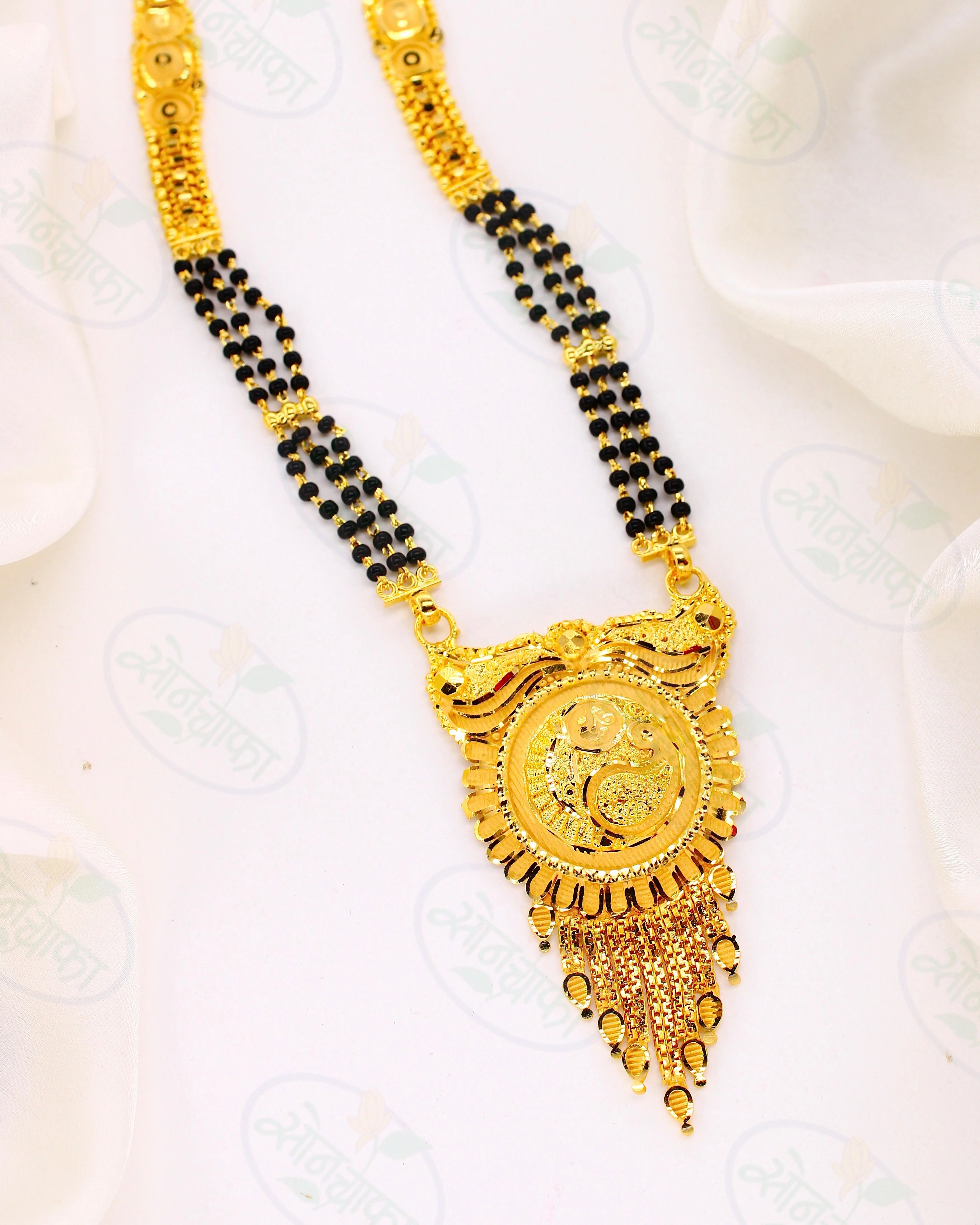 LUMINOUS GOLD PLATED MANGALSUTRA - Image 4
