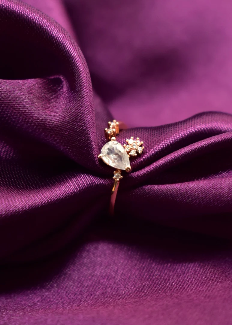 LEAF DESIGNER FINGER RING - Image 4
