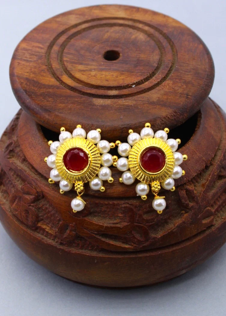 FLOWER WITH PEARL BUGADI - Image 3