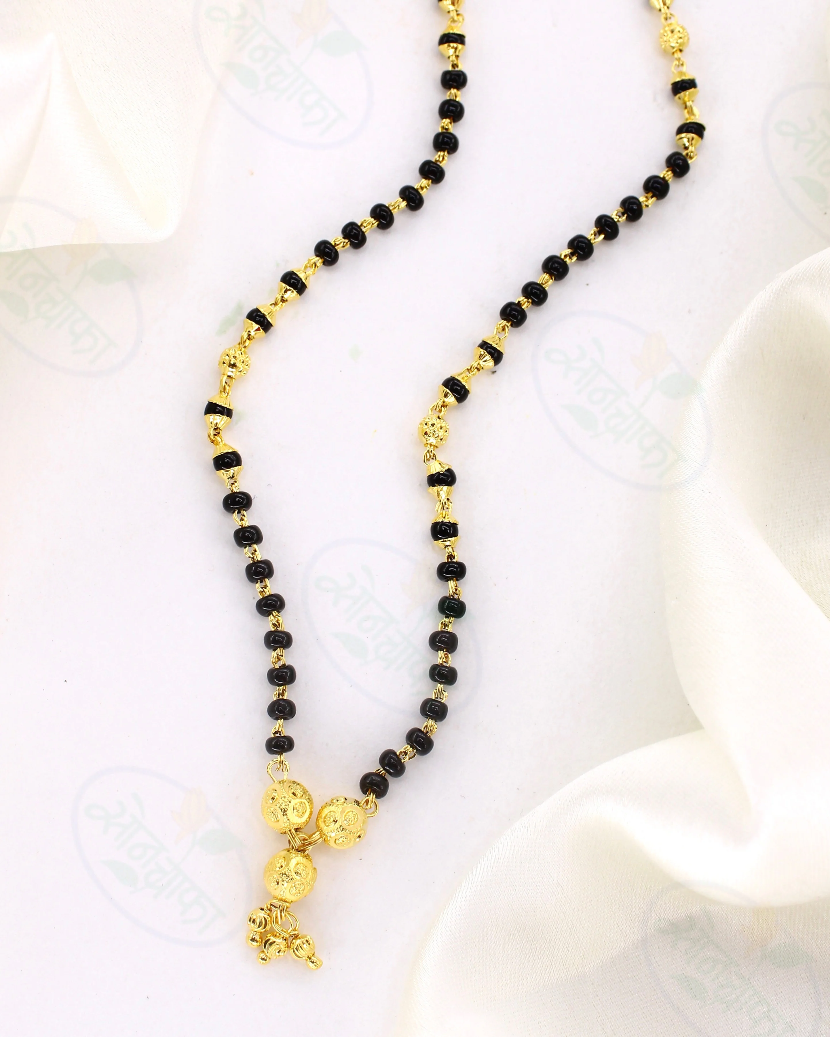 DESIGNER GOLDEN BEADS MANGALSUTRA - Image 2