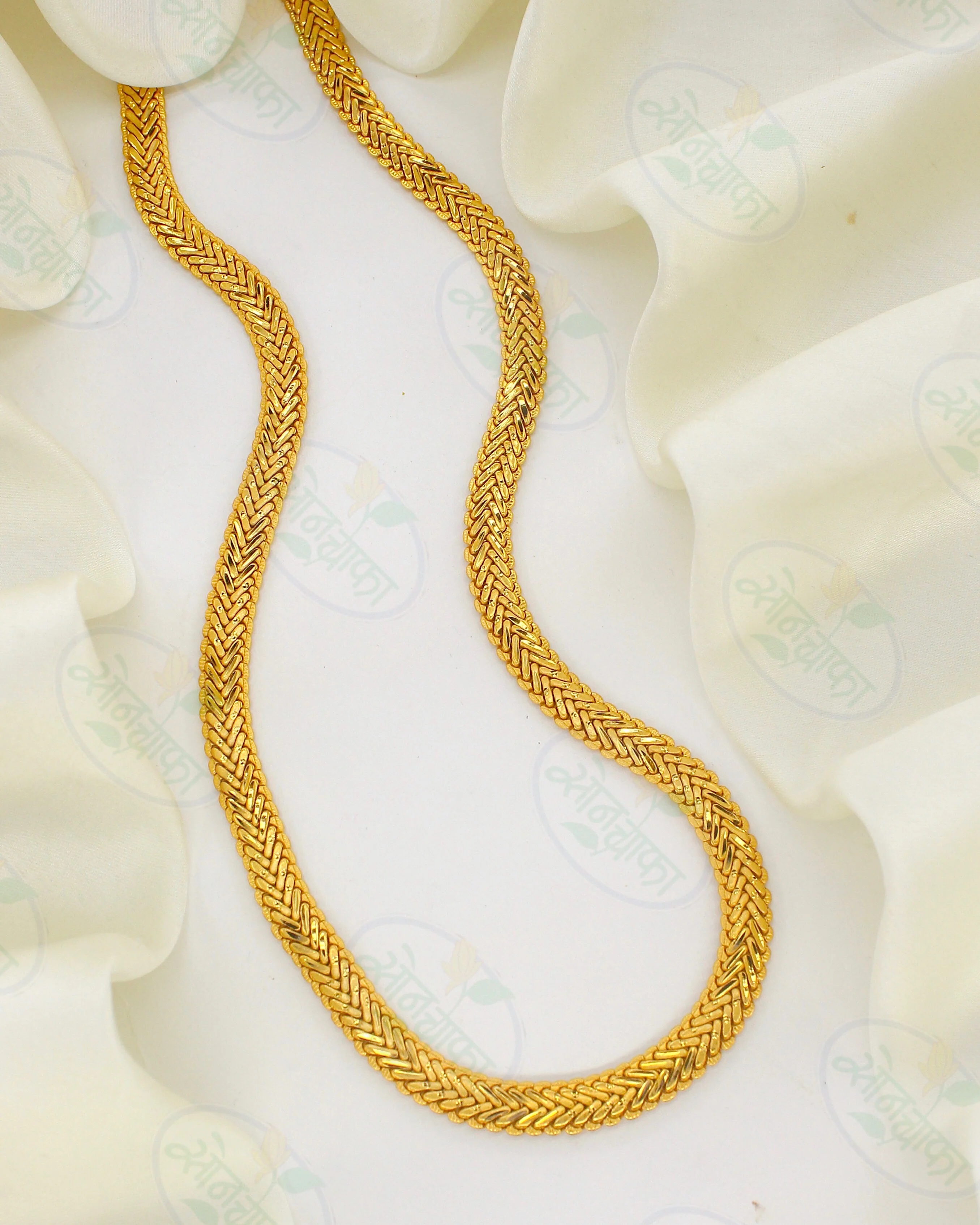 TEXTURED GOLD PLATED CHAIN - Image 2
