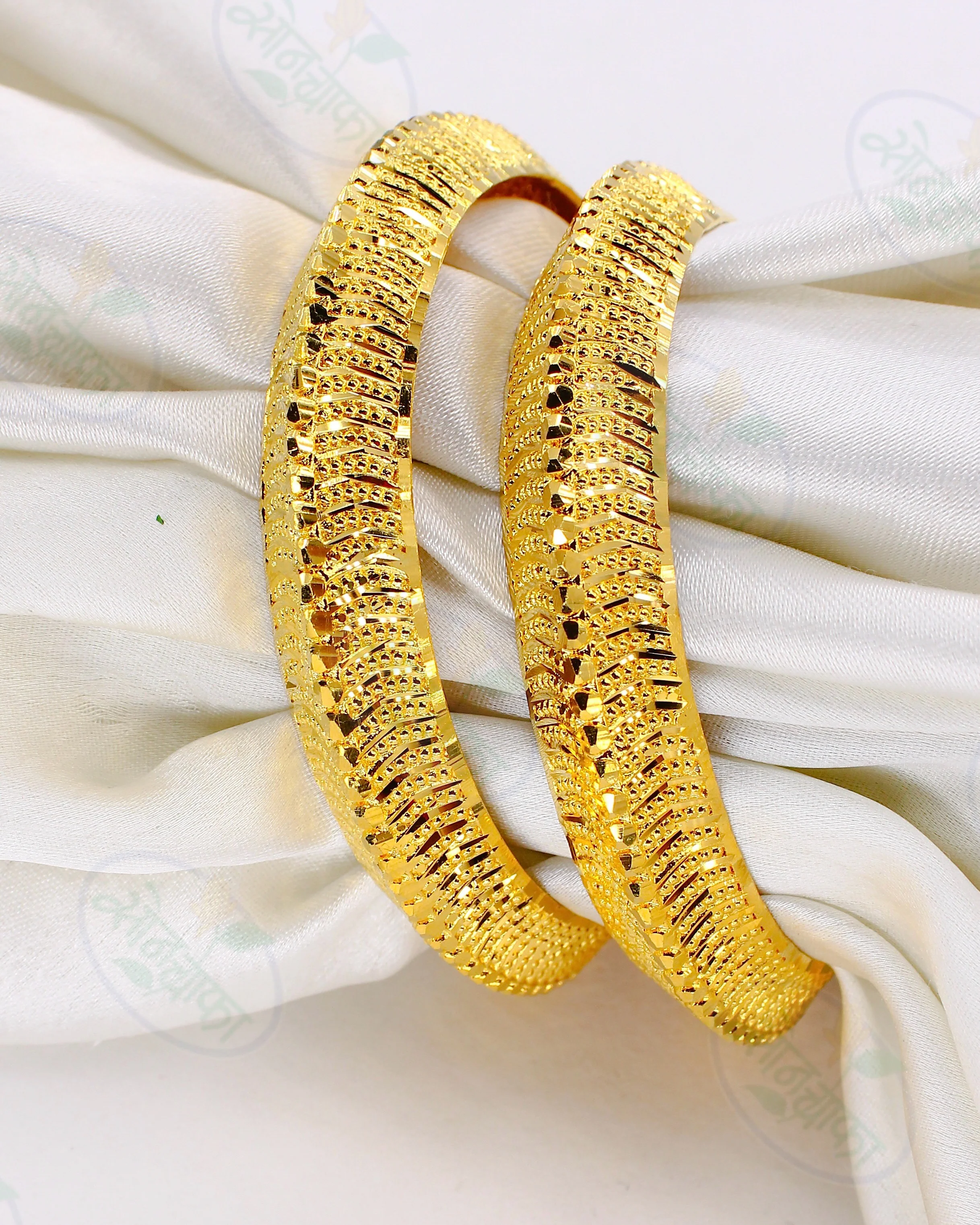 BRIGHT GOLD PLATED BANGLES - Image 2
