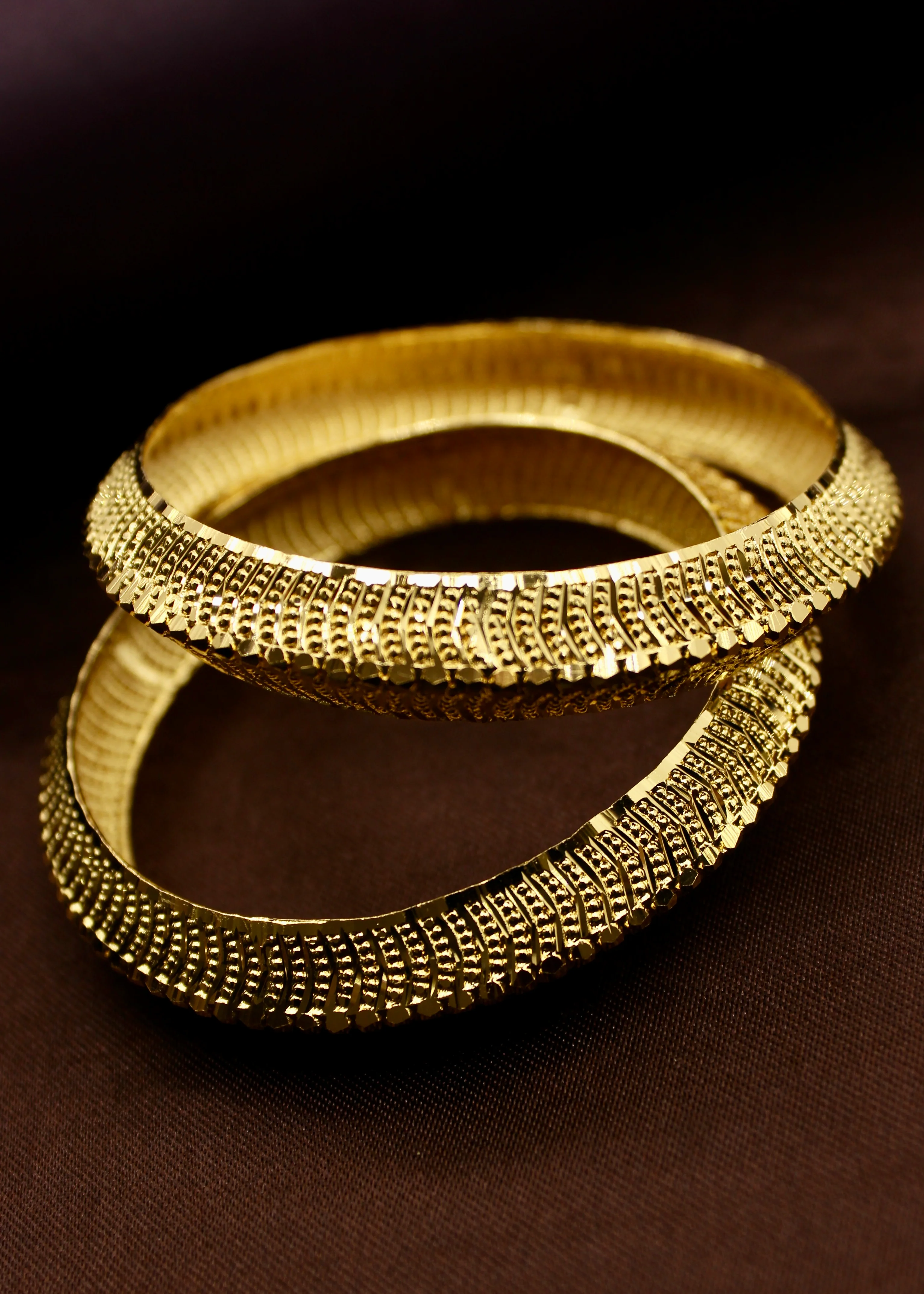 BRIGHT GOLD PLATED BANGLES - Image 5