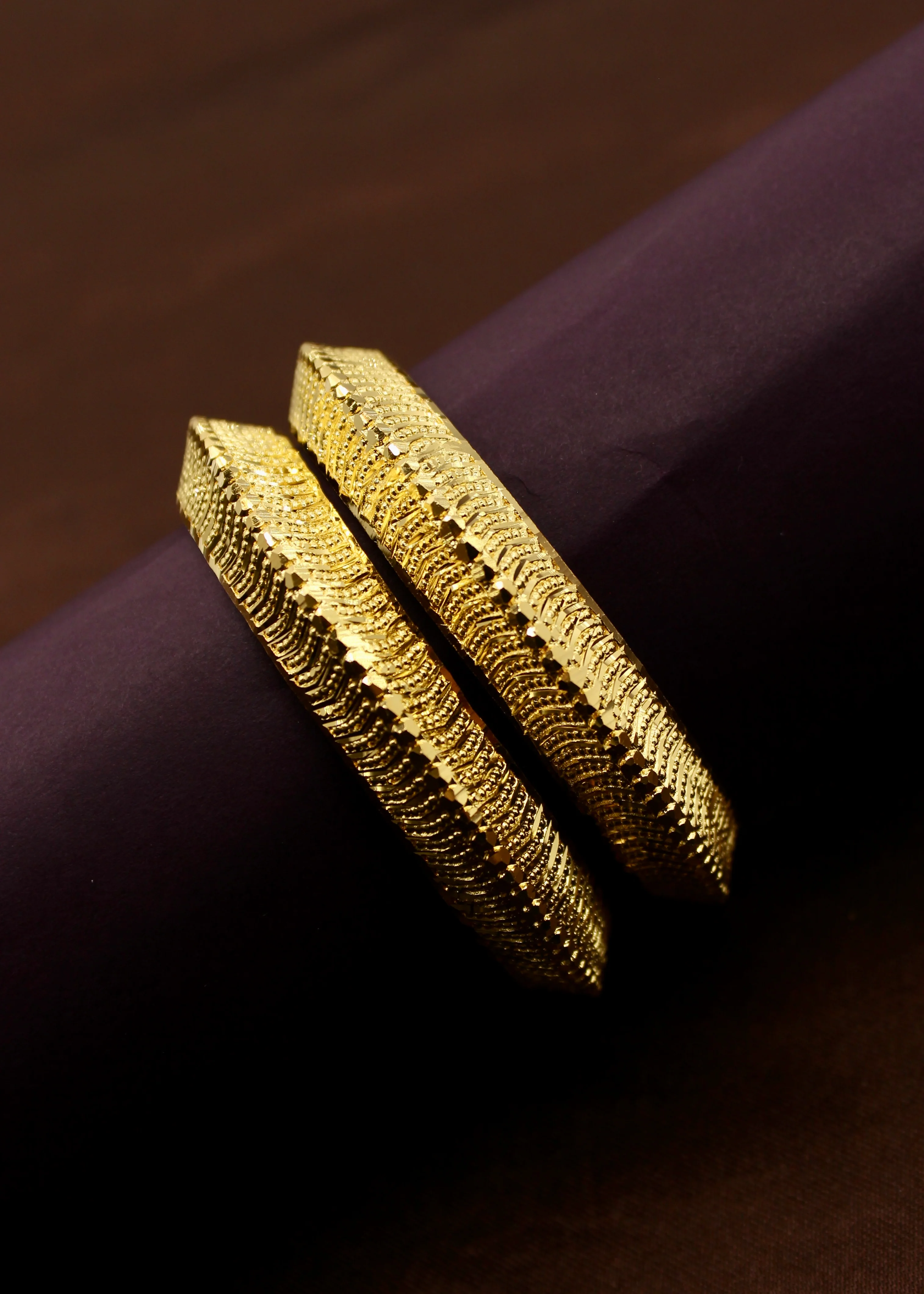 BRIGHT GOLD PLATED BANGLES - Image 7