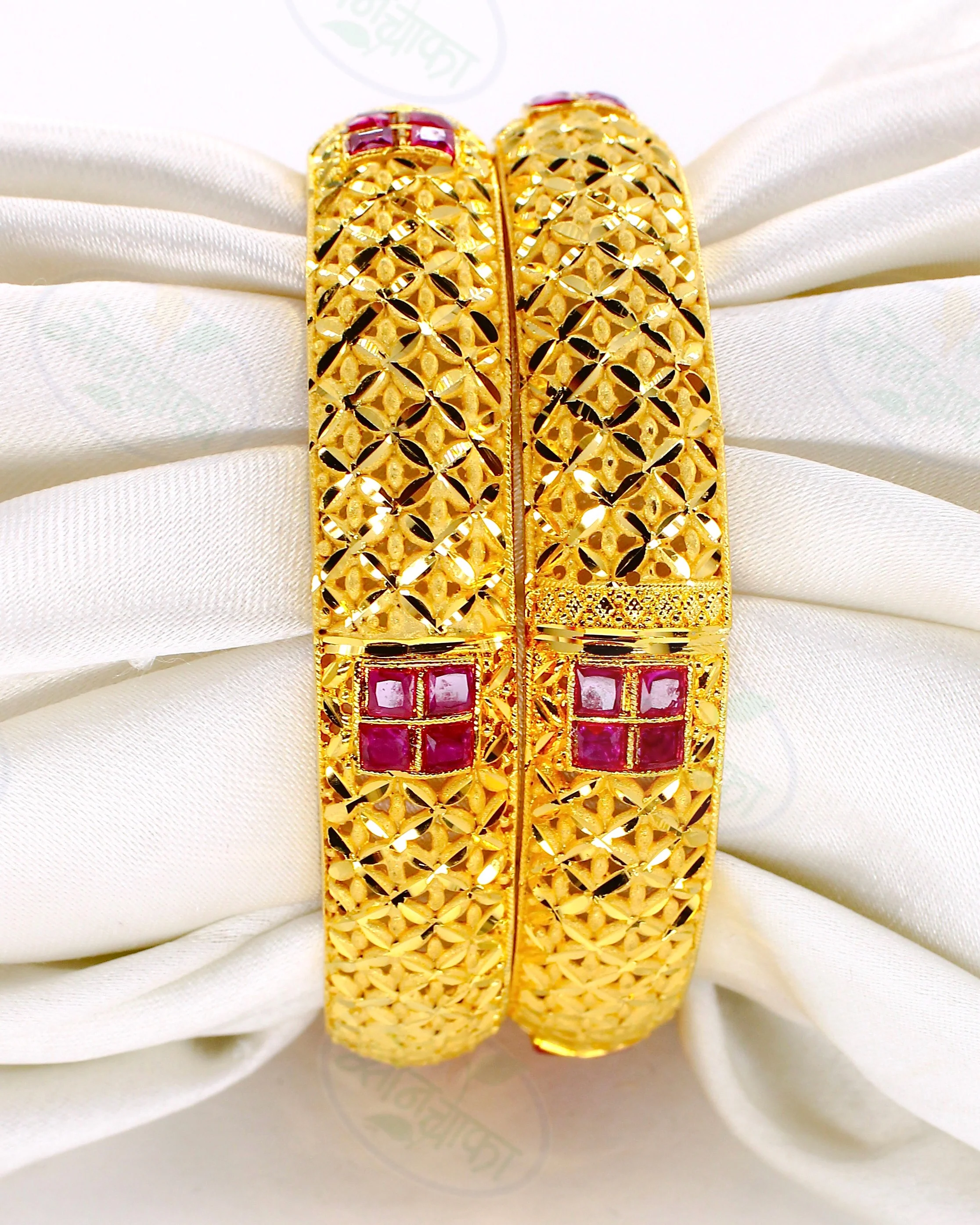 DAINTY FLORET GOLDEN BANGLES - Image 4