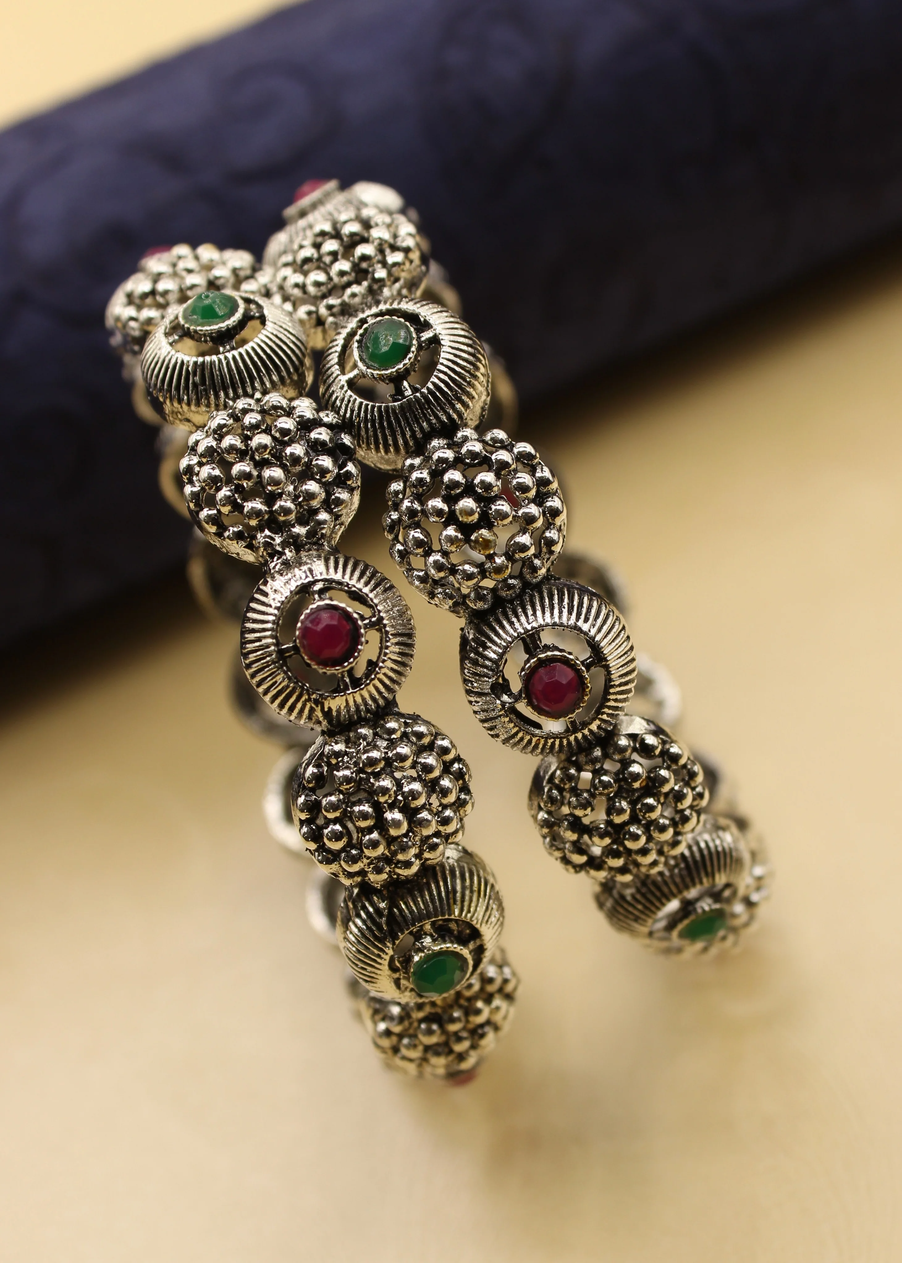 FANCY OXIDISED BEADS BANGLES - Image 4