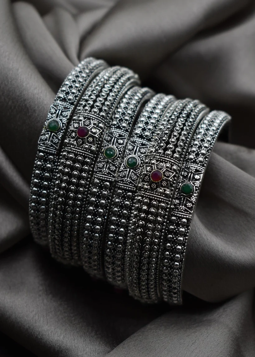 STUNNING DESIGNER OXIDISED BANGLES - Image 10