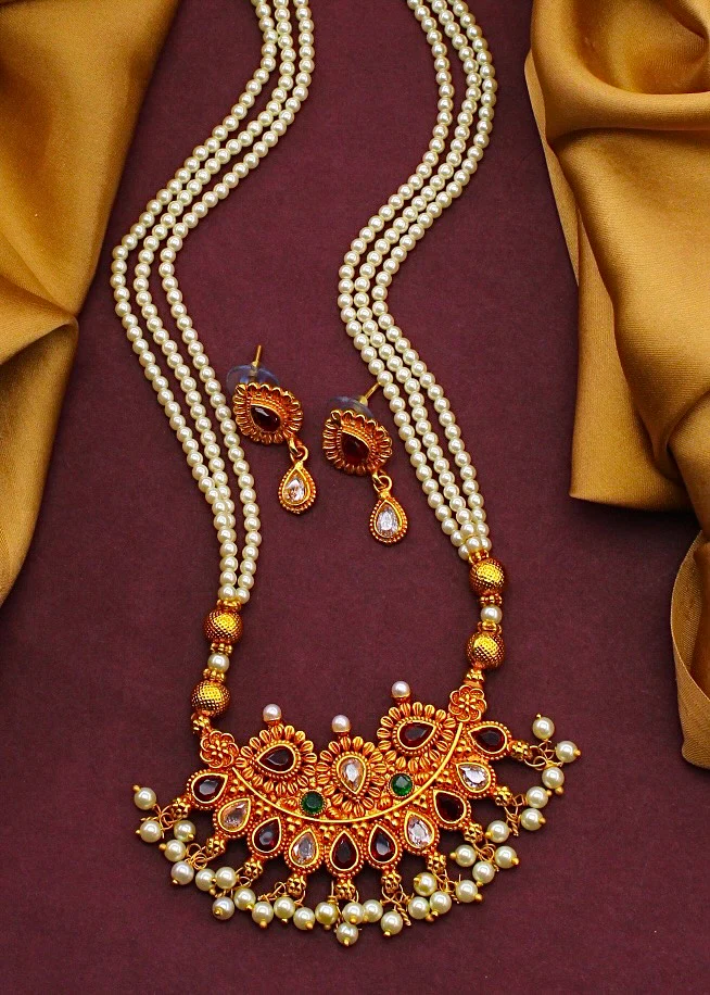 CHAIN PEARL BEADS NECKLACE - Image 4