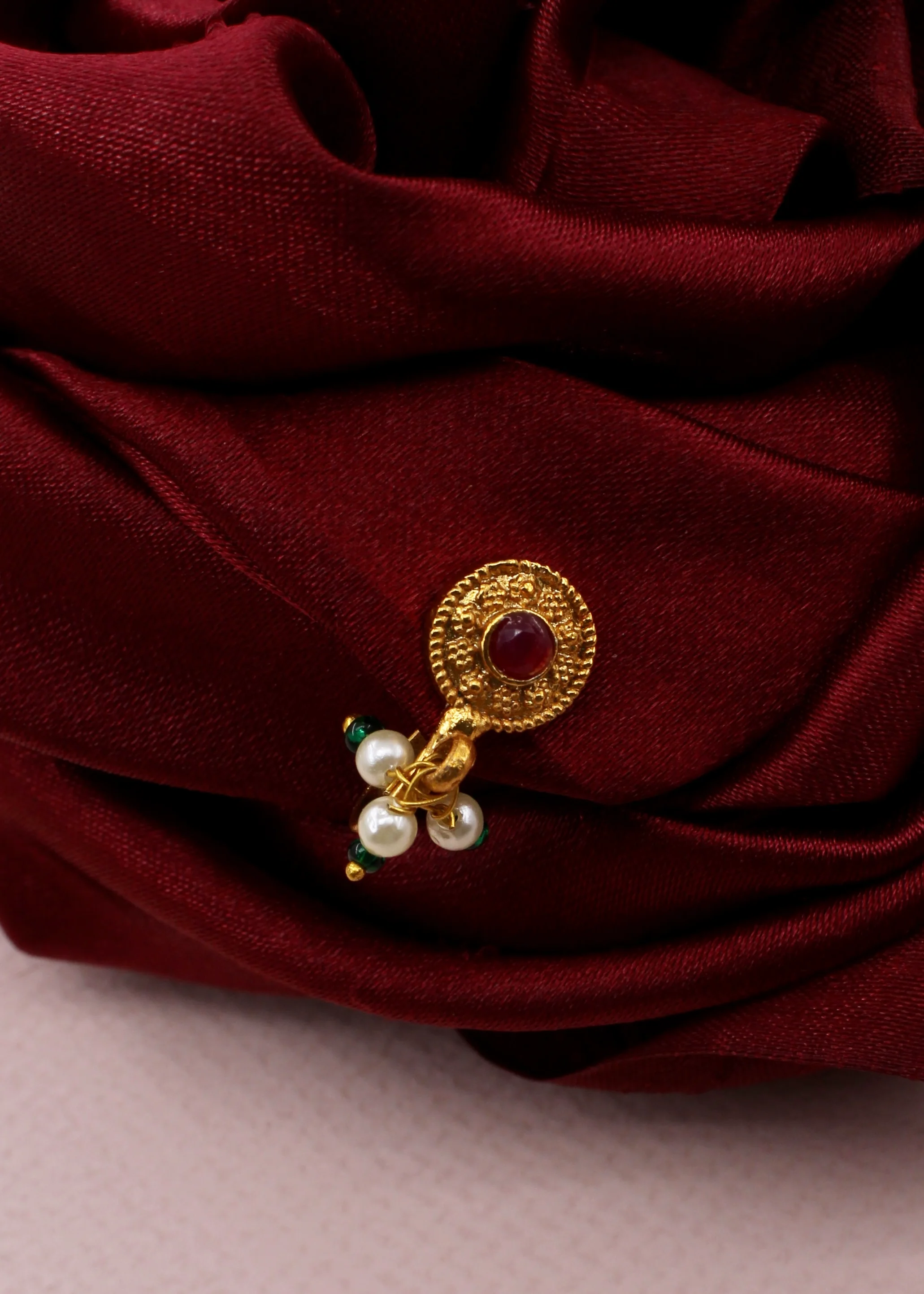ROUND SHAPE MATTE NOSE PIN - Image 3