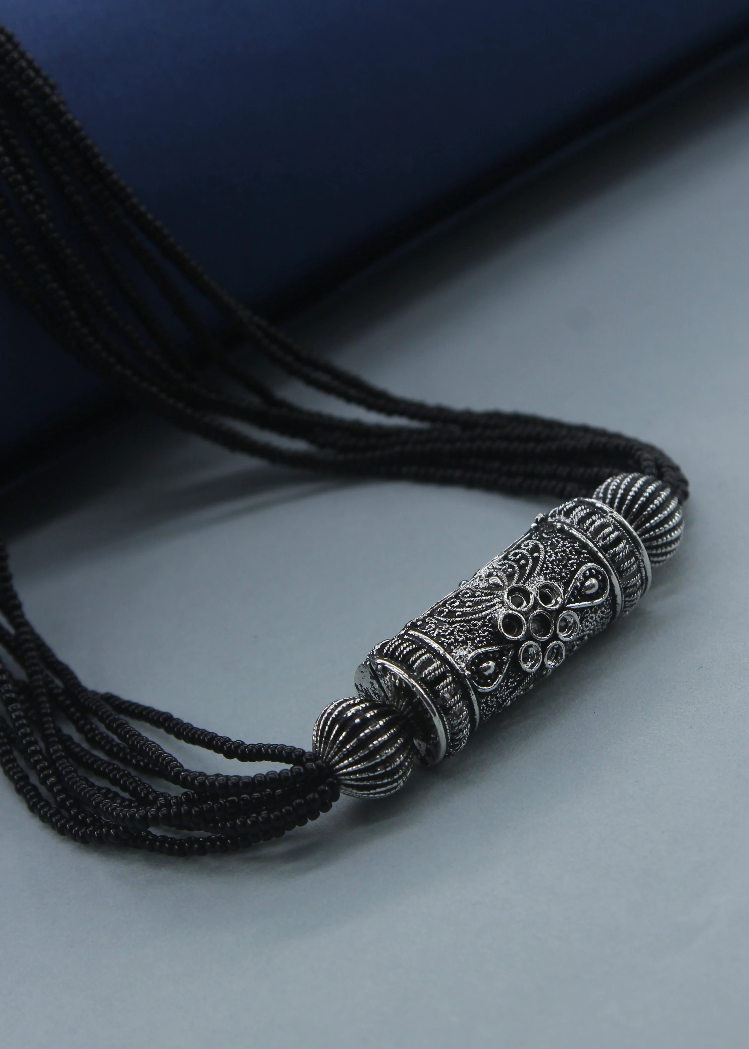 UNIQUE DESIGNER OXIDISED MANGALSUTRA - Image 3
