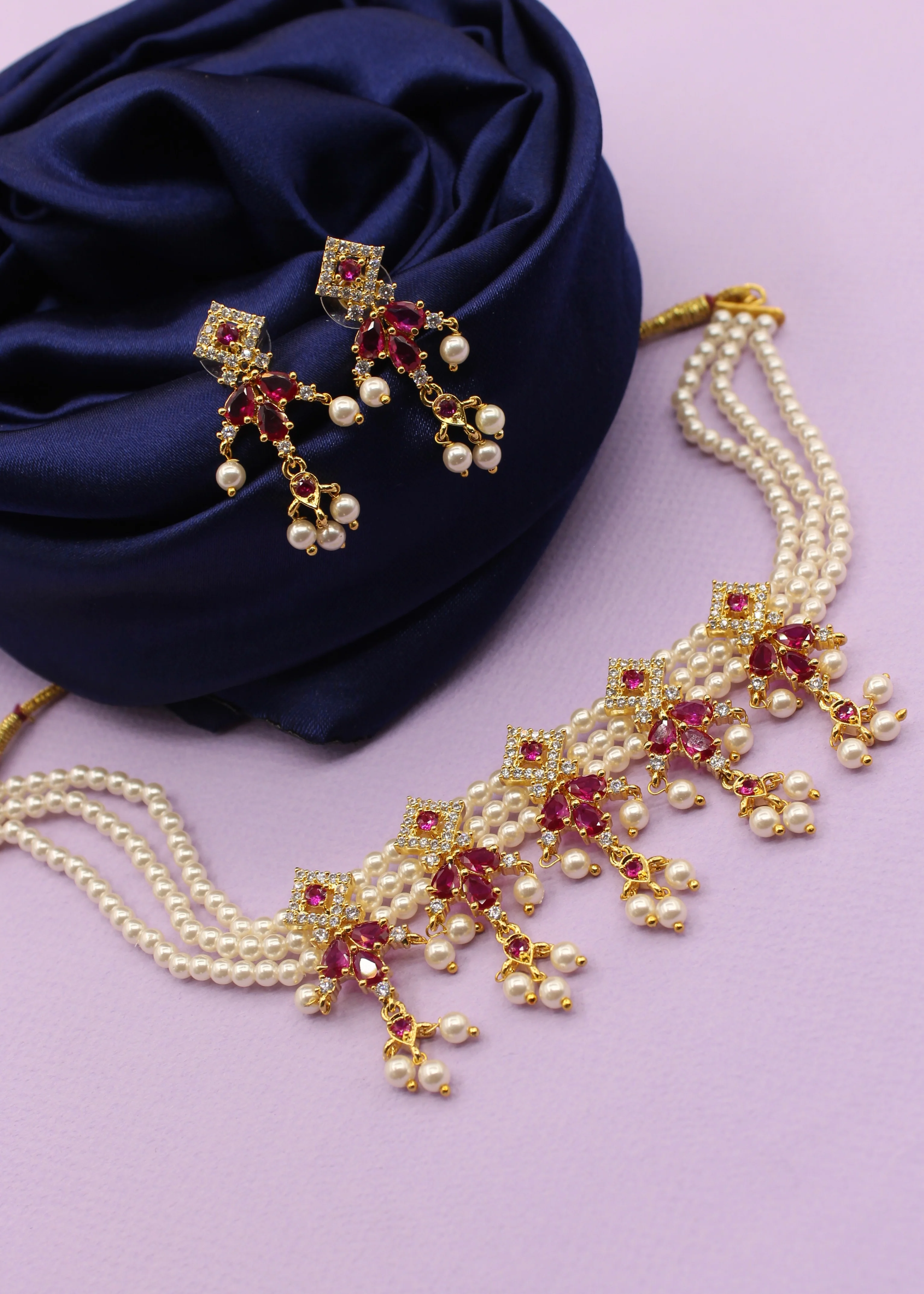 SPLENDID SQUARE DESIGNER NECKLACE - Image 10