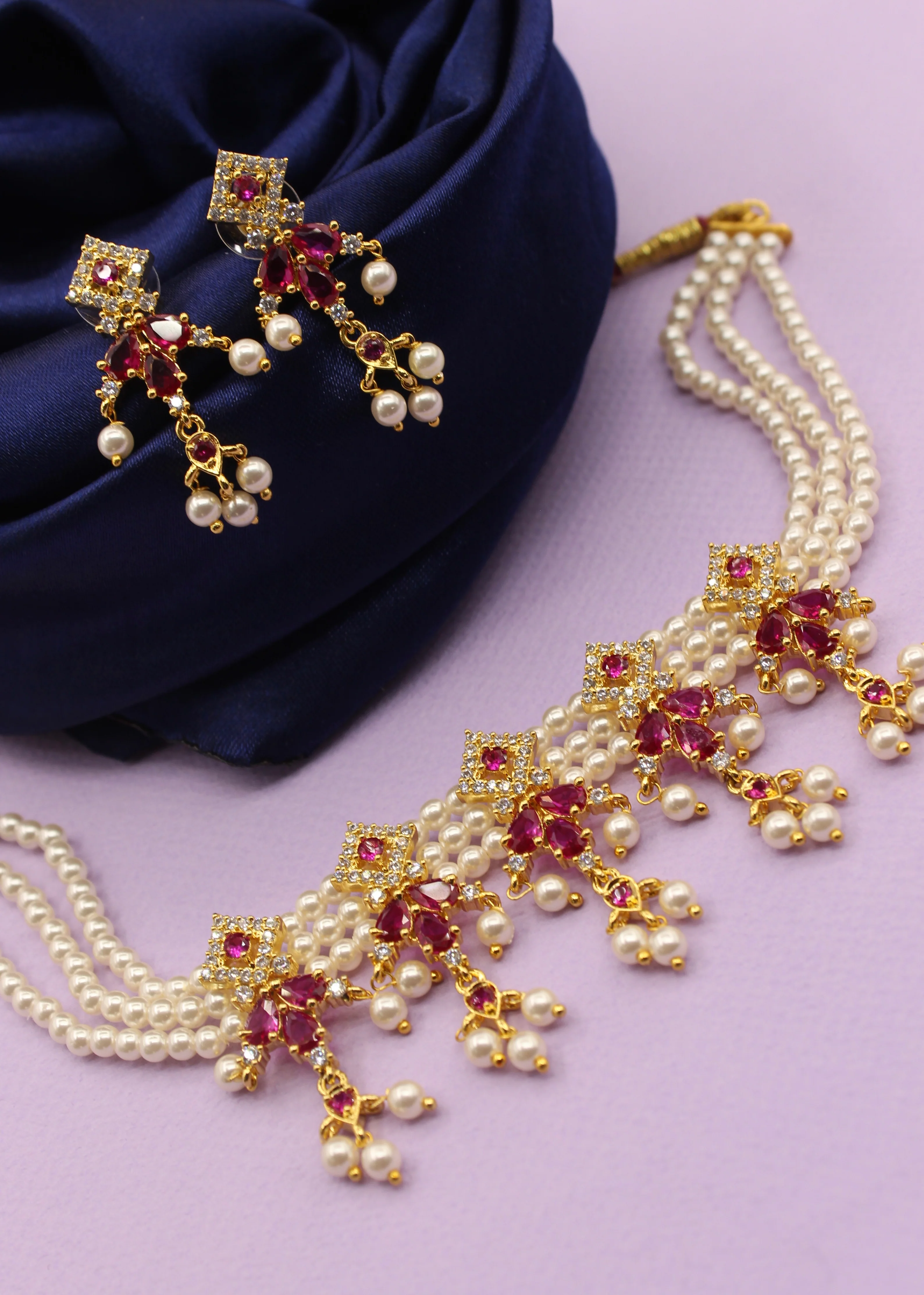 SPLENDID SQUARE DESIGNER NECKLACE - Image 11