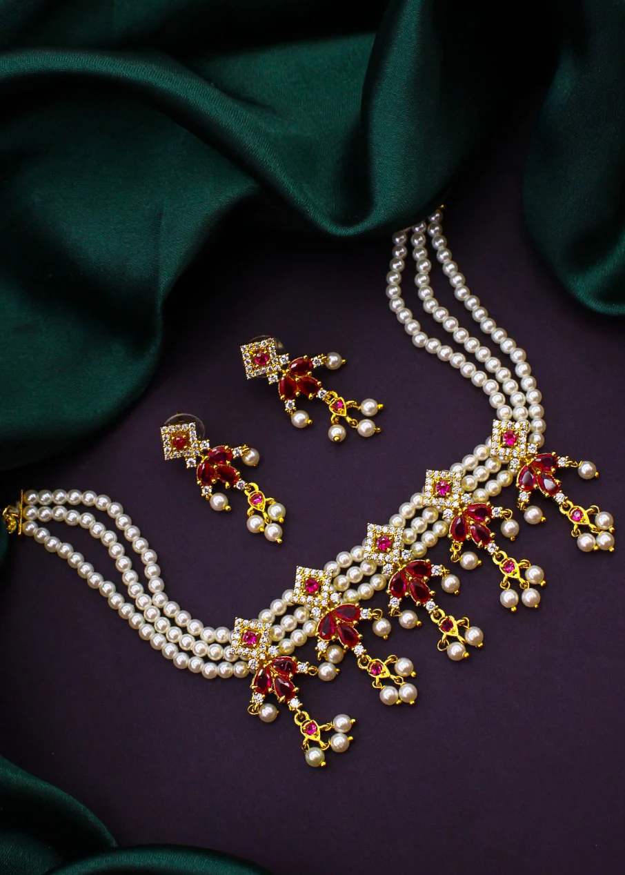 SPLENDID SQUARE DESIGNER NECKLACE - Image 5