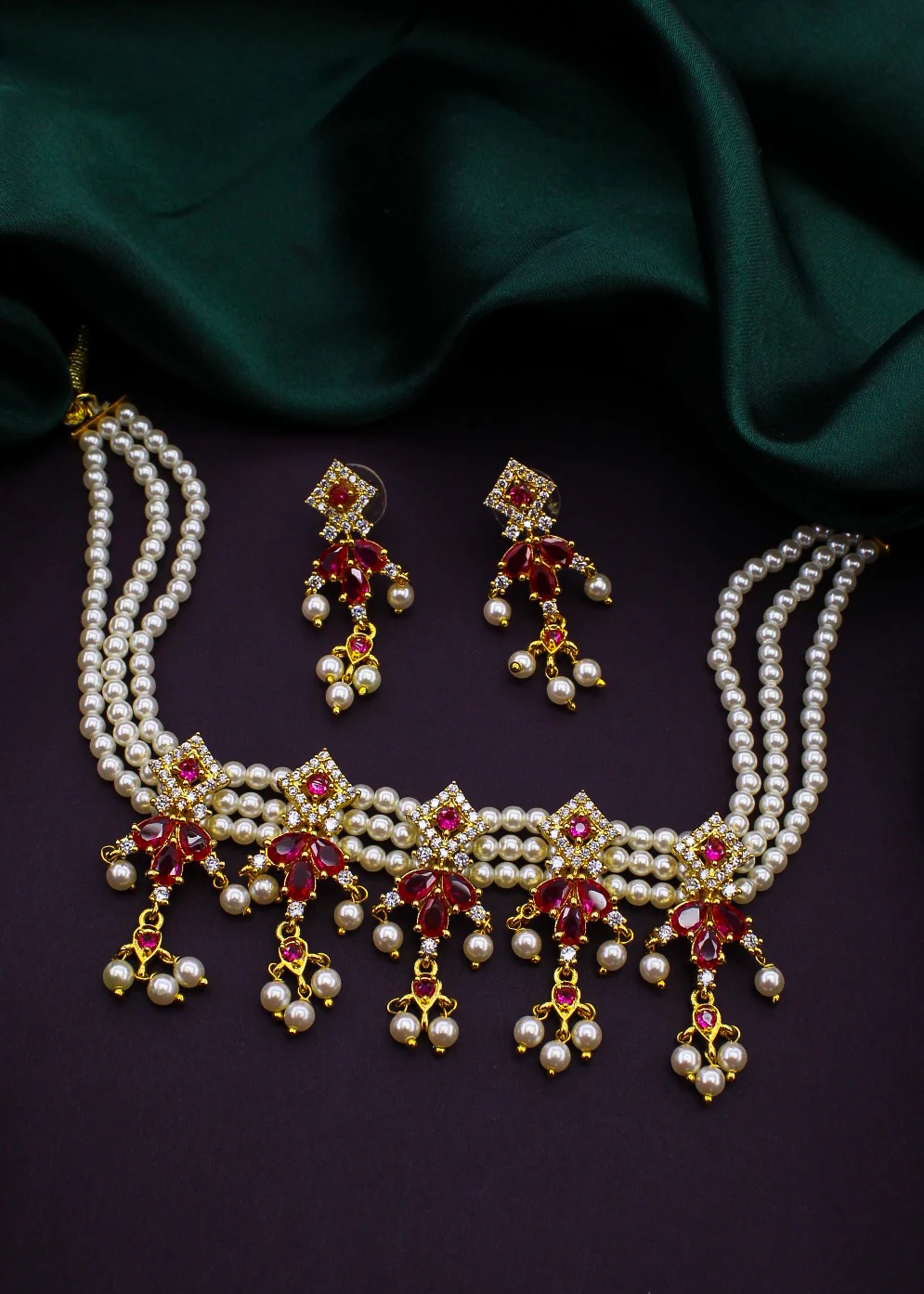 SPLENDID SQUARE DESIGNER NECKLACE - Image 6