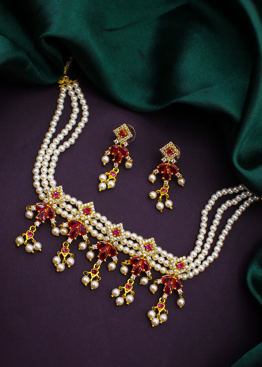 SPLENDID SQUARE DESIGNER NECKLACE - Image 8