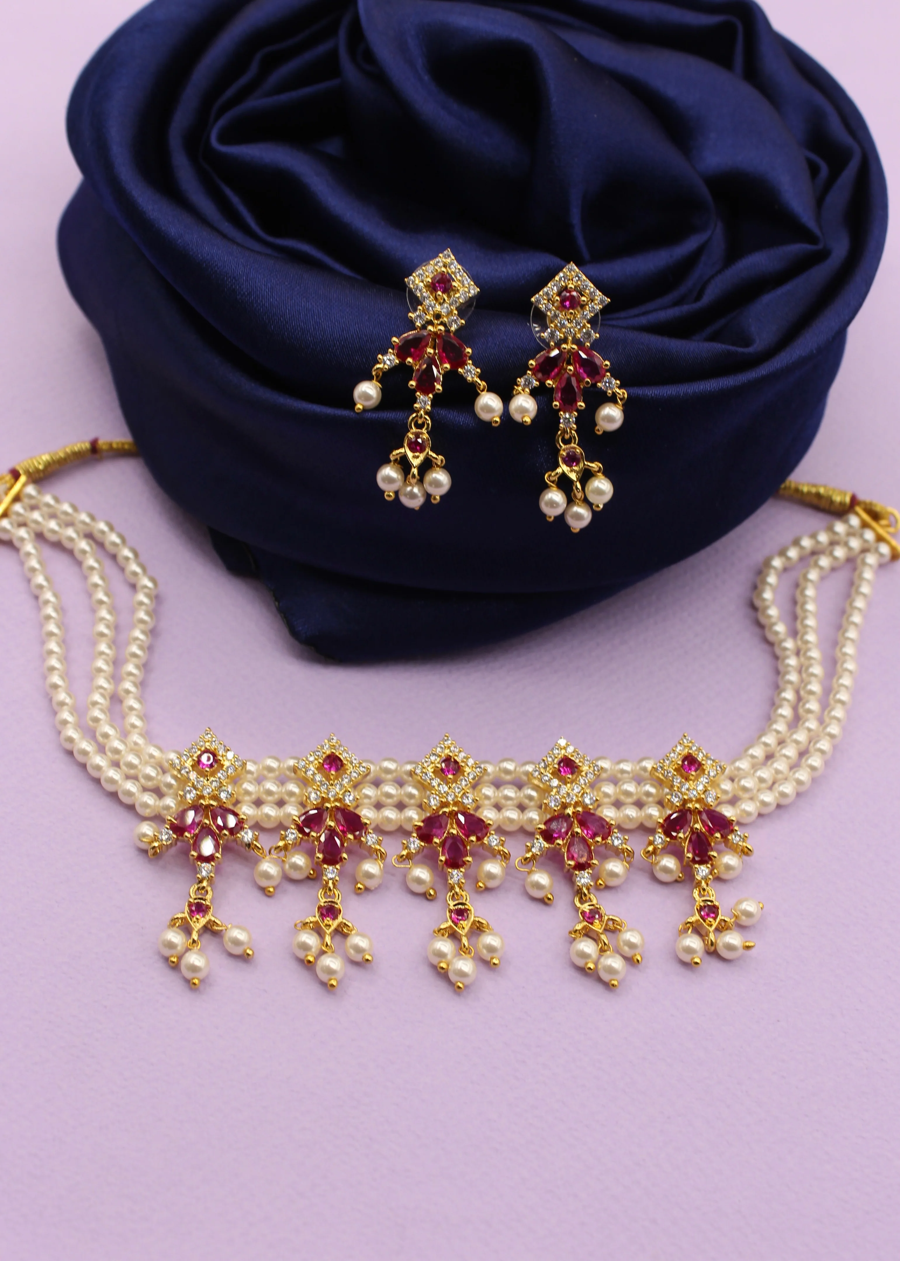 SPLENDID SQUARE DESIGNER NECKLACE - Image 9