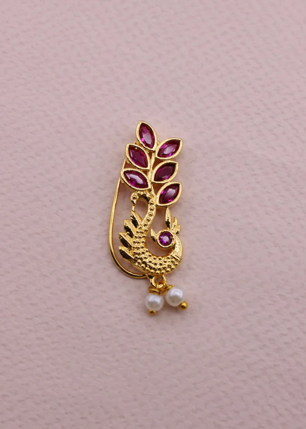 PEAFOWL DESIGNER ANTIQUE NATH - Image 2