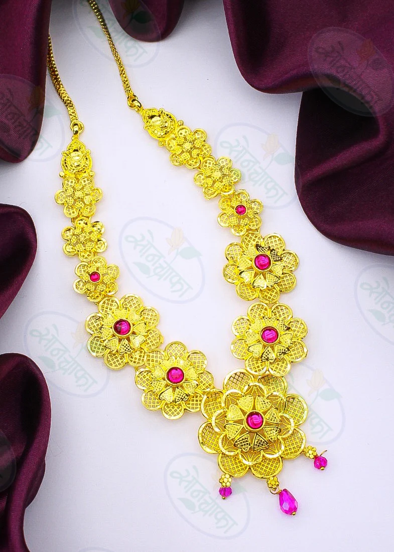 FLORAL GANPATI NECKLACE