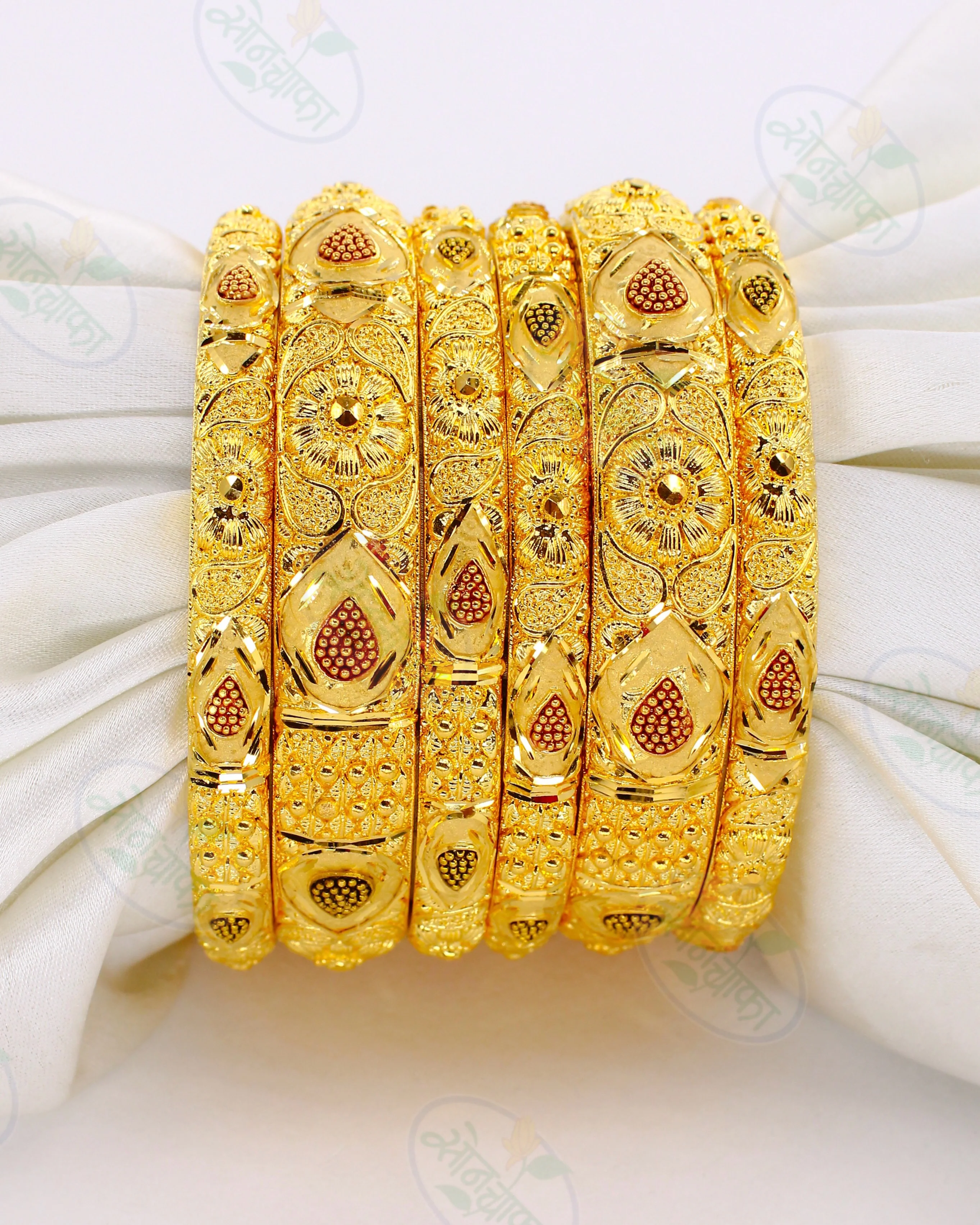 DECOROUS GOLD PLATED BANGLES - Image 2