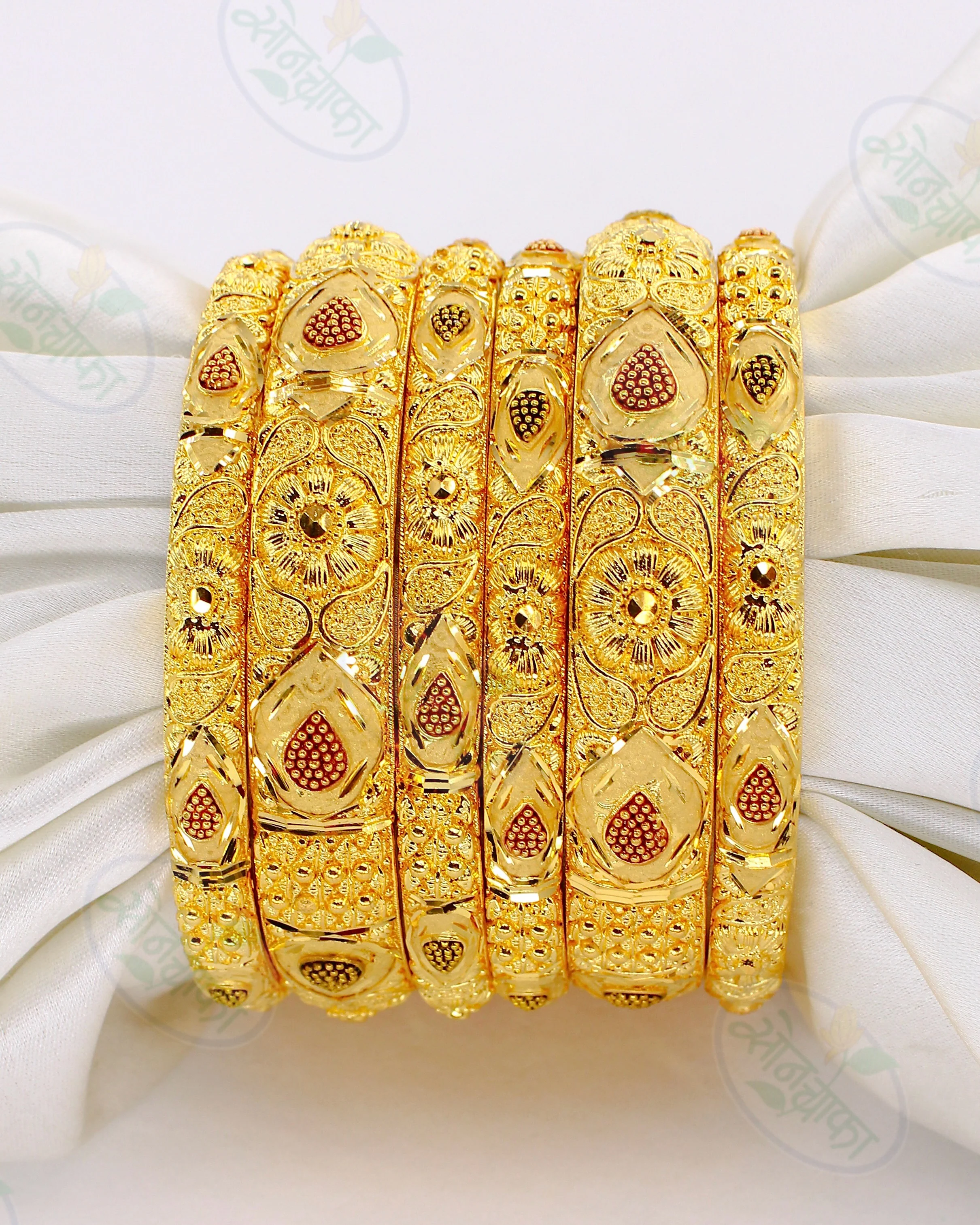 DECOROUS GOLD PLATED BANGLES - Image 3