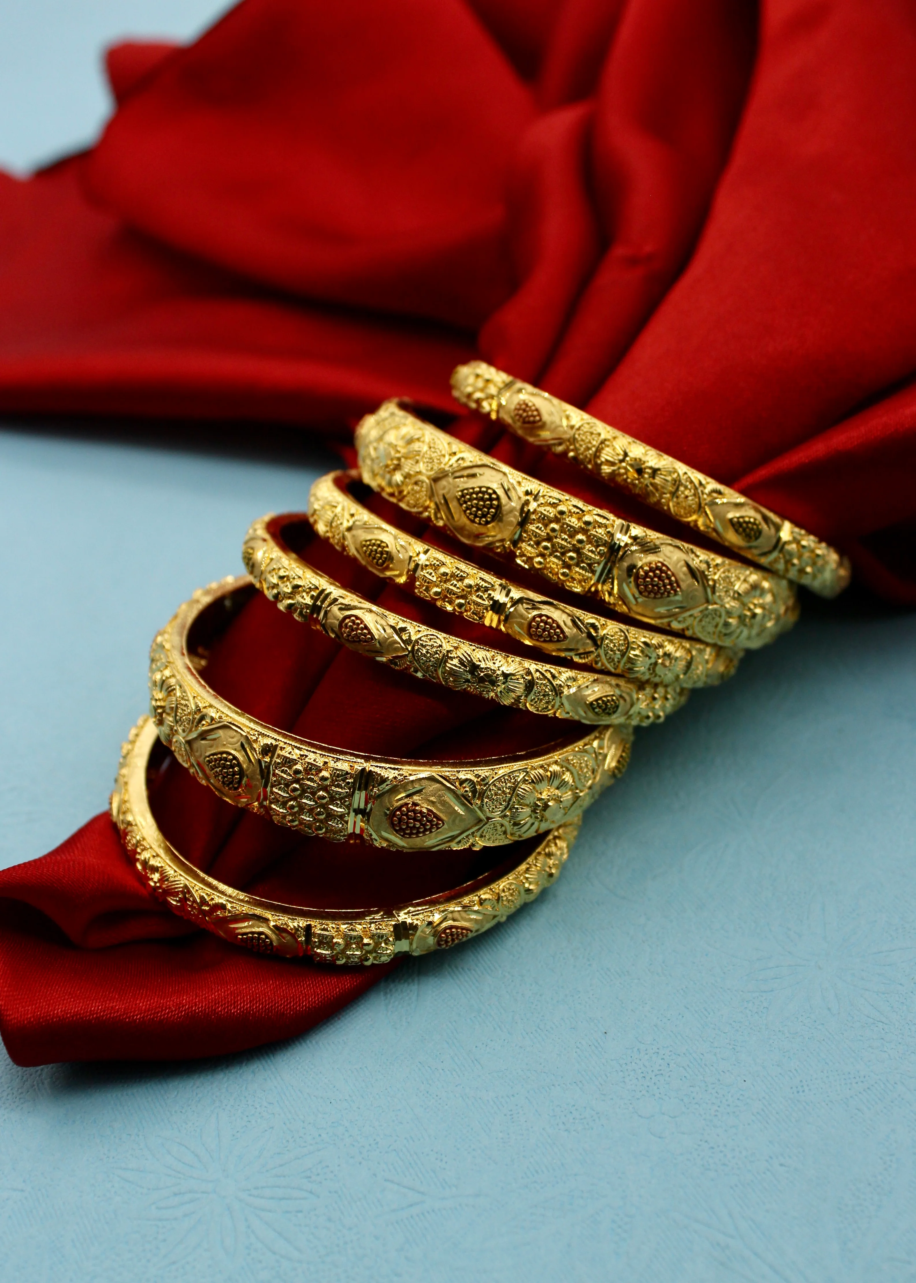 DECOROUS GOLD PLATED BANGLES - Image 7