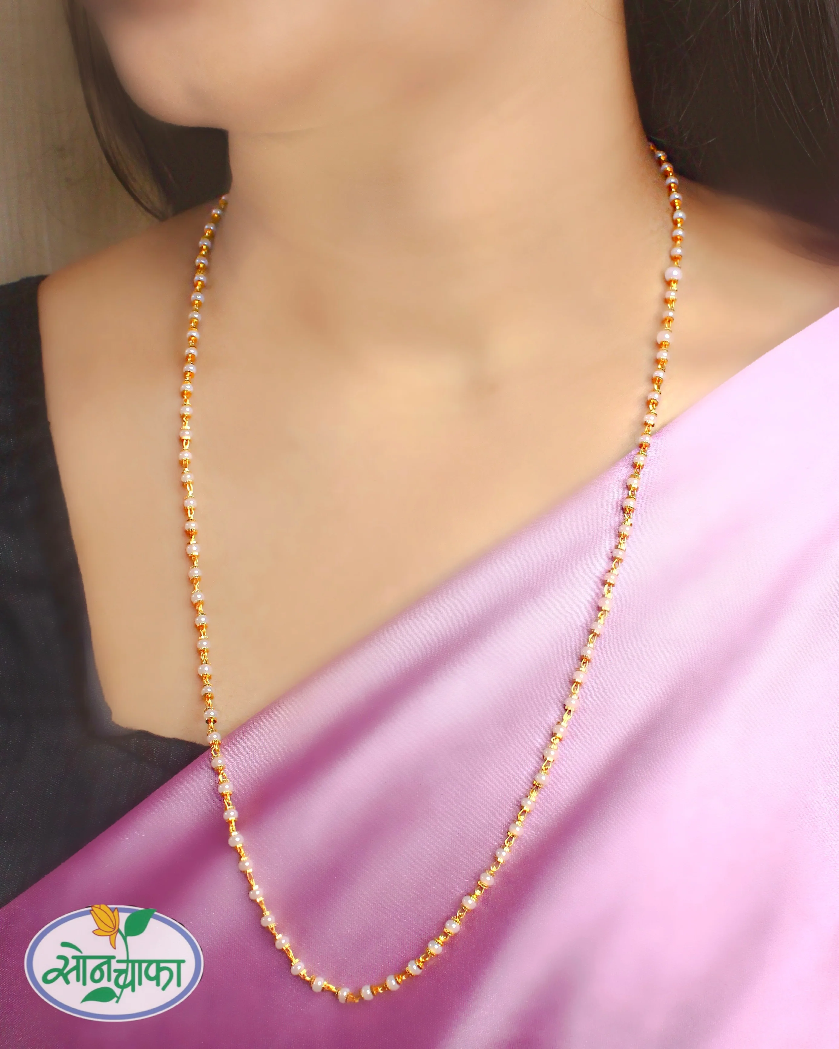 SIMPLE TRENDY PEARL MALA - Image 2