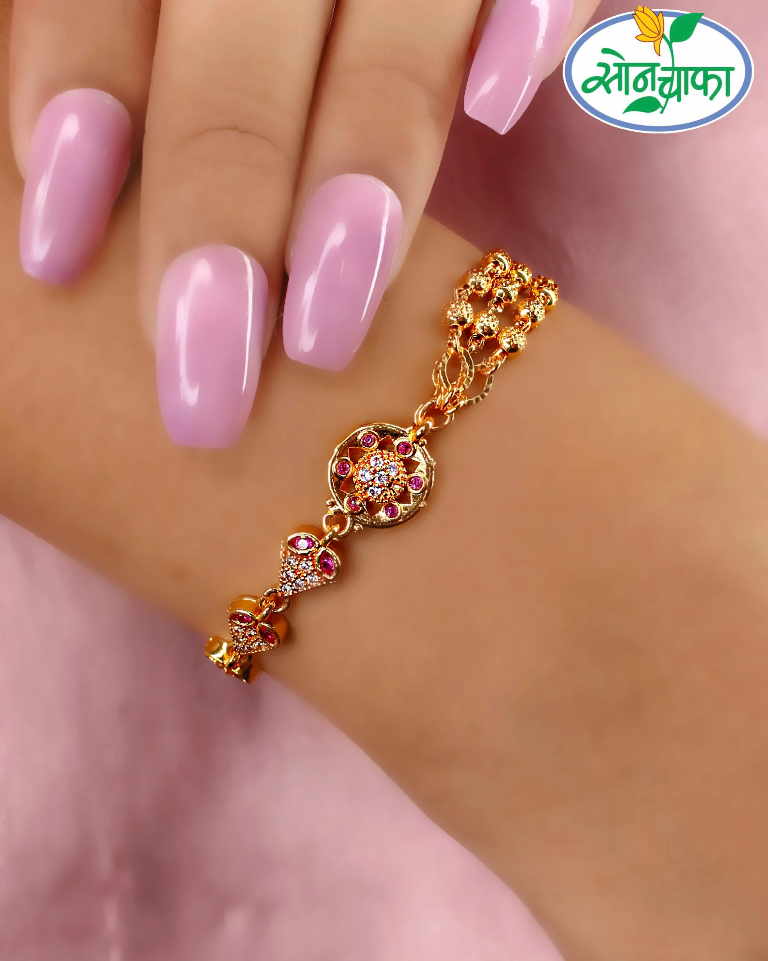 GOLDEN GLAM ANTIQUE BRACELET - Image 2