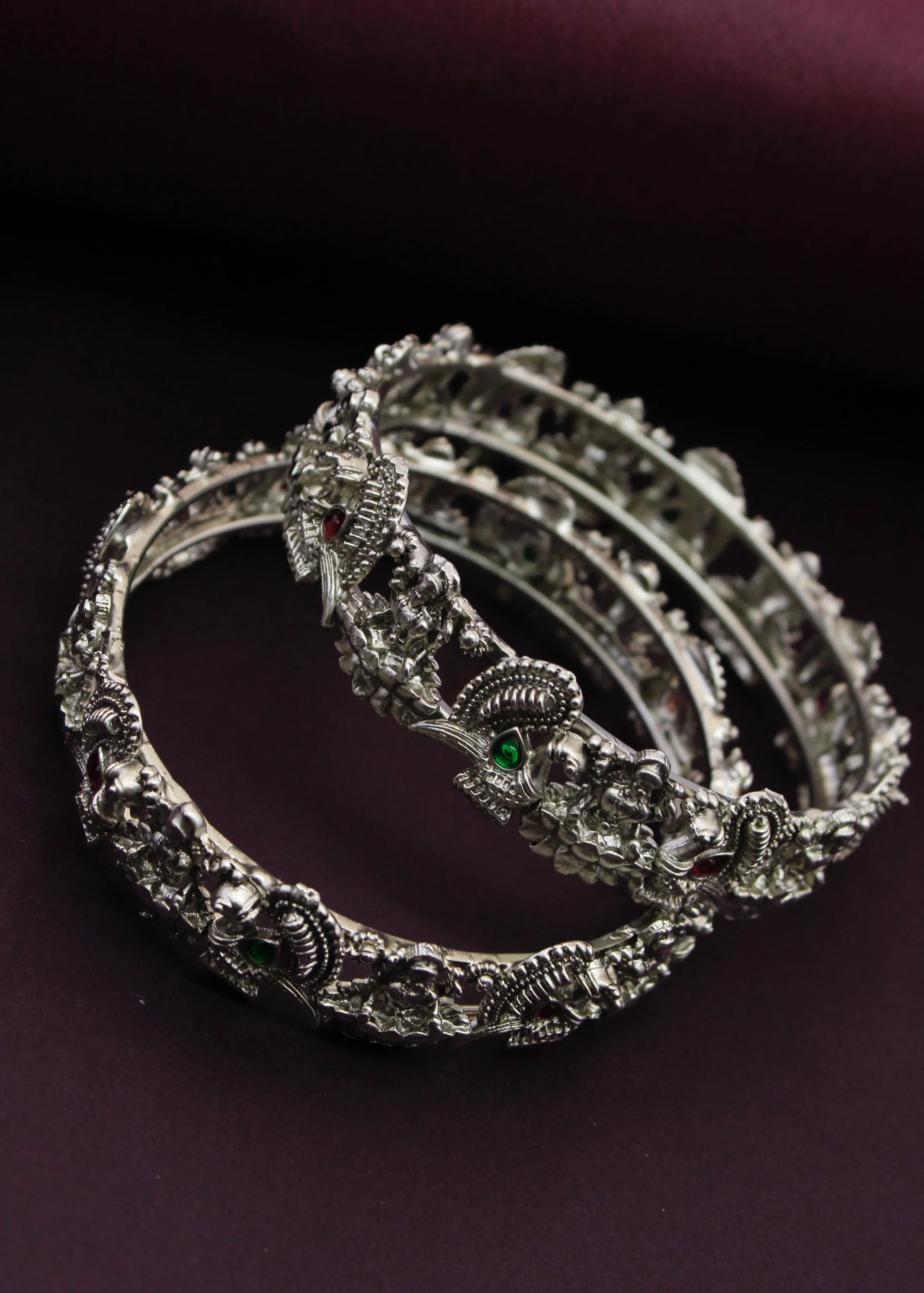 GODDESS LAXMI WITH PEACOCK BANGLES - Image 3