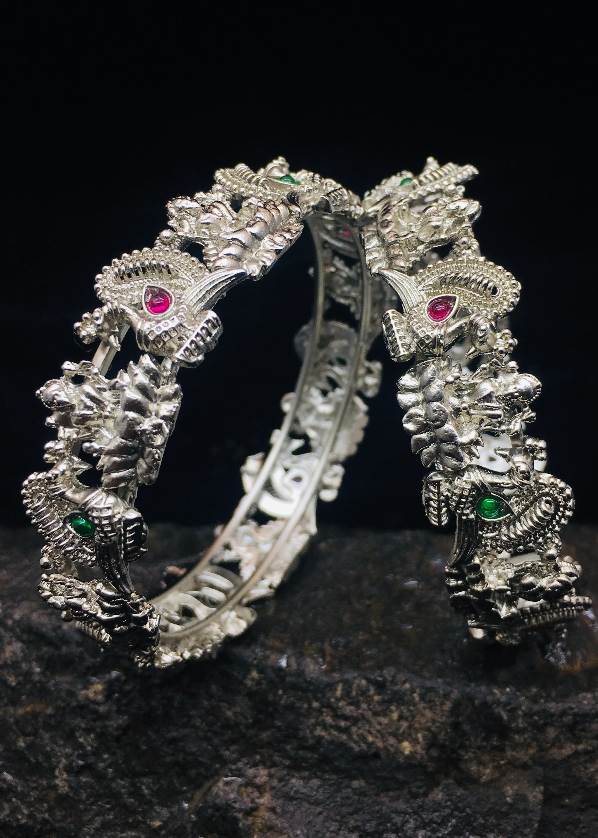 GODDESS LAXMI WITH PEACOCK BANGLES - Image 9
