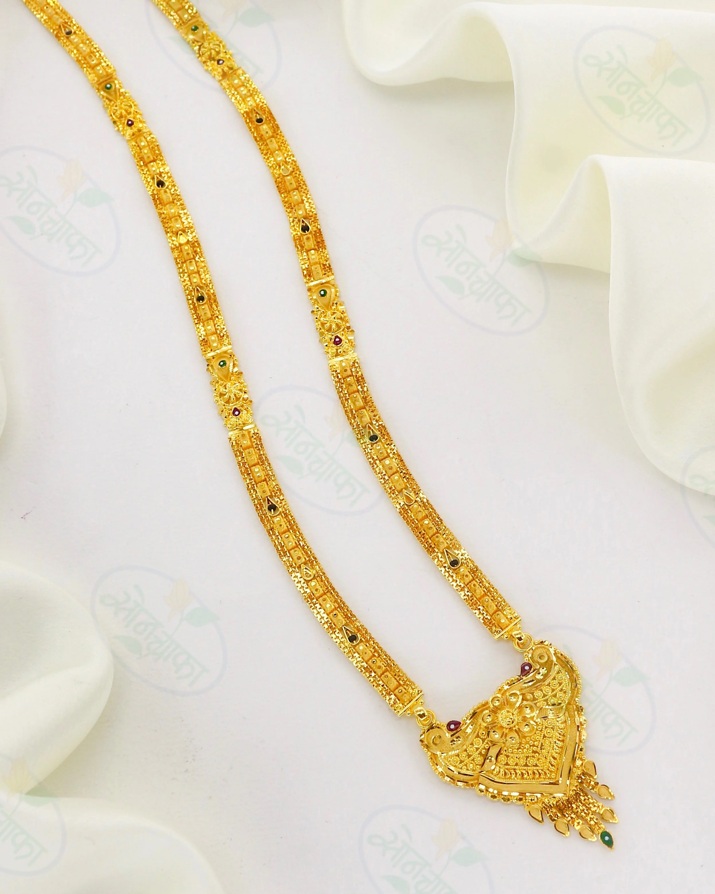 TRADITIONAL FANCY DESIGNER GOLDEN MANGALSUTRA - Image 3