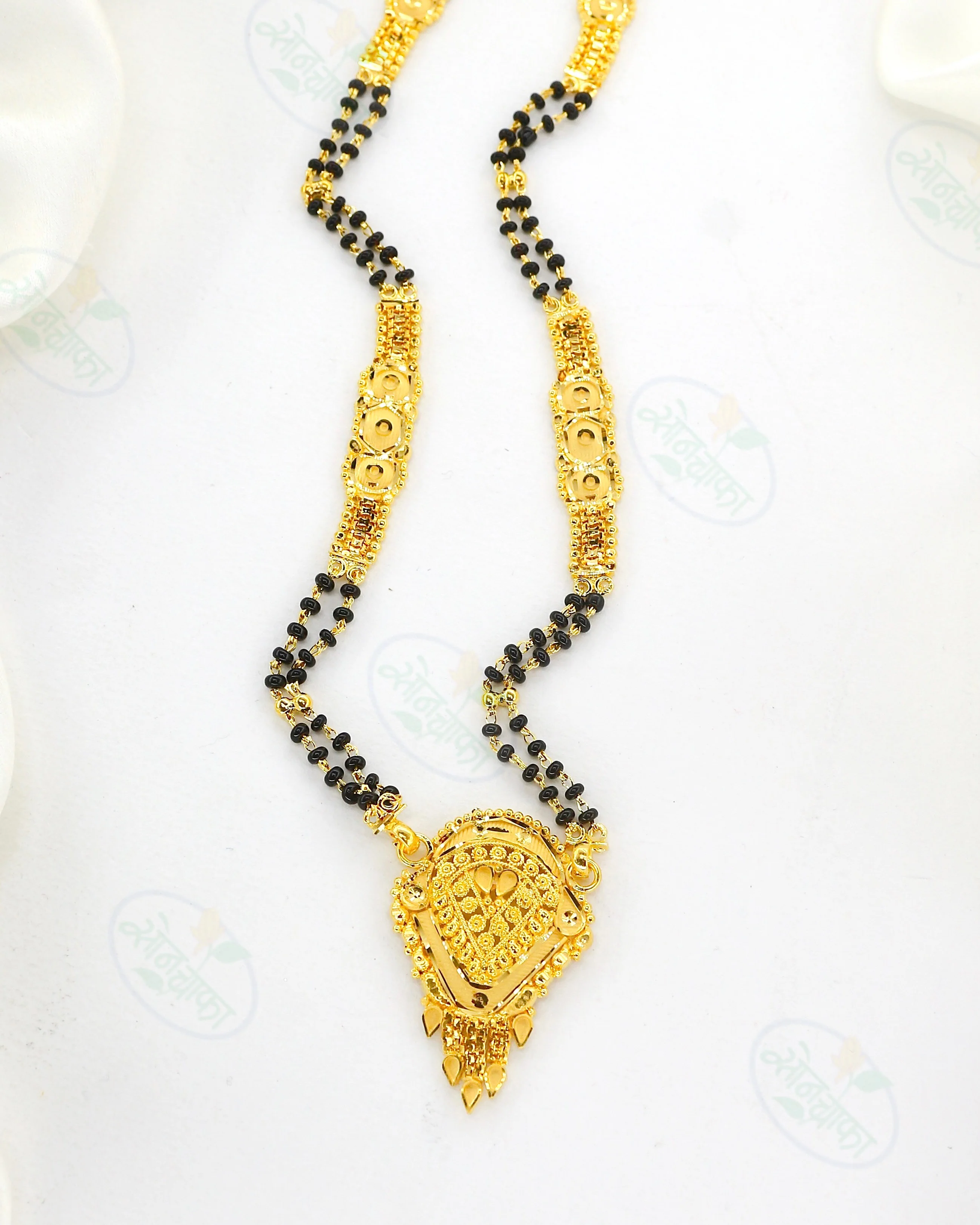 GLIMMERING GOLD PLATED MANGALSUTRA - Image 2