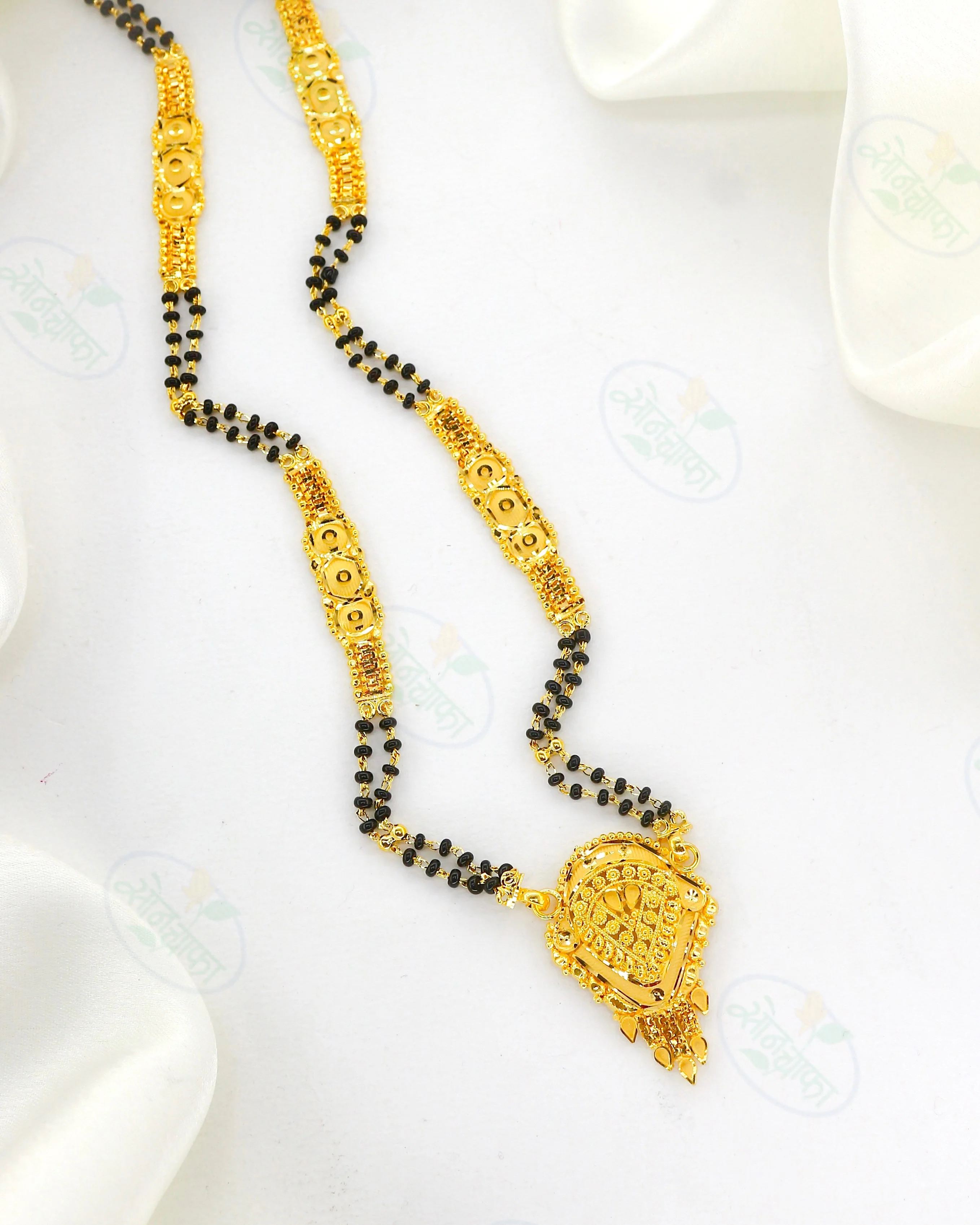 GLIMMERING GOLD PLATED MANGALSUTRA - Image 3
