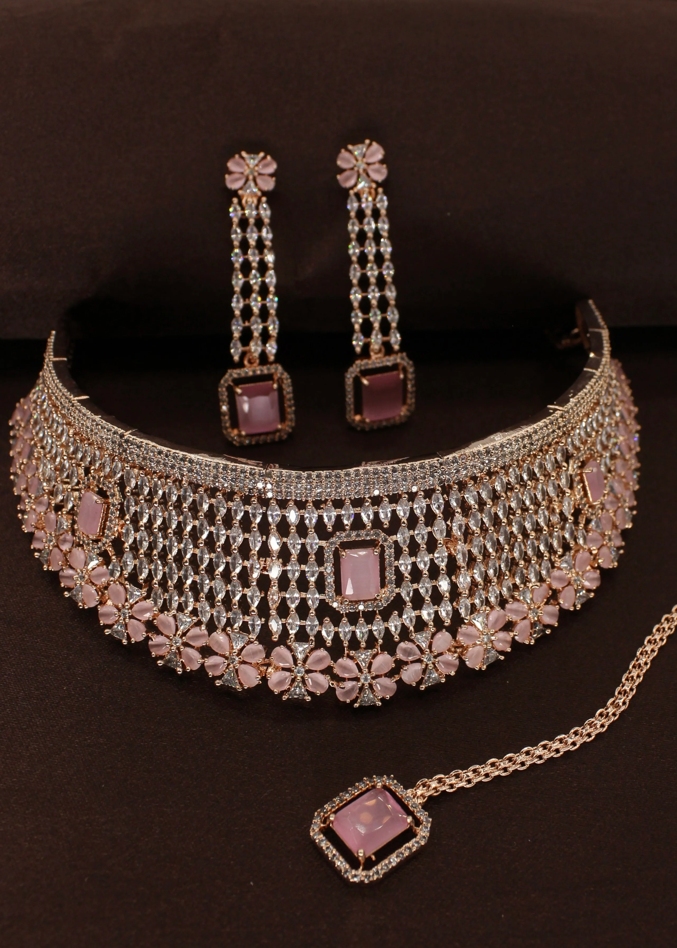 MASSIVE DIA BRIDAL NECKLACE - Image 4
