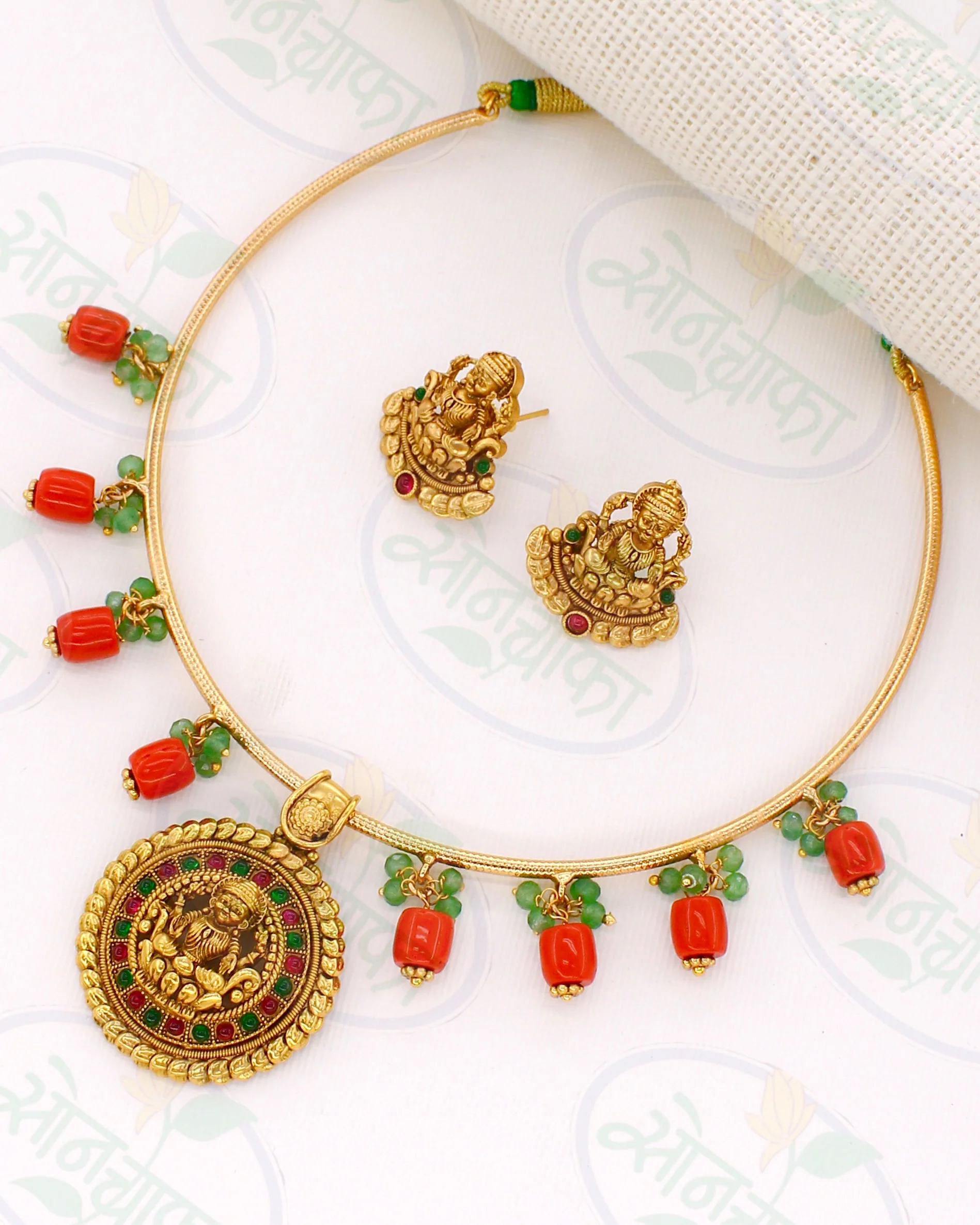 BEAUTIFUL LAKSHMI DESIGNER NECKLACE