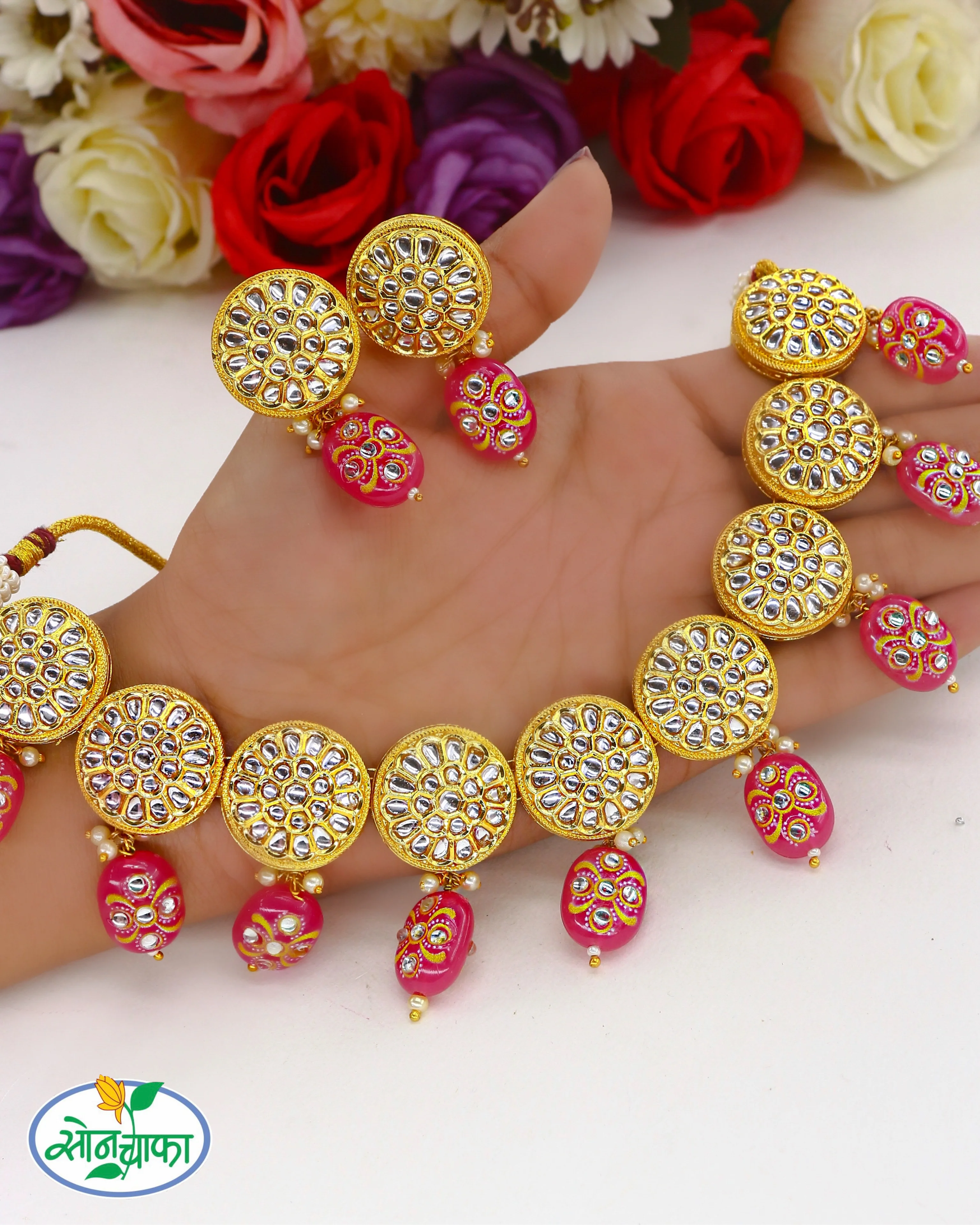 LATEST DESIGNE KUNDAN NECKLACE